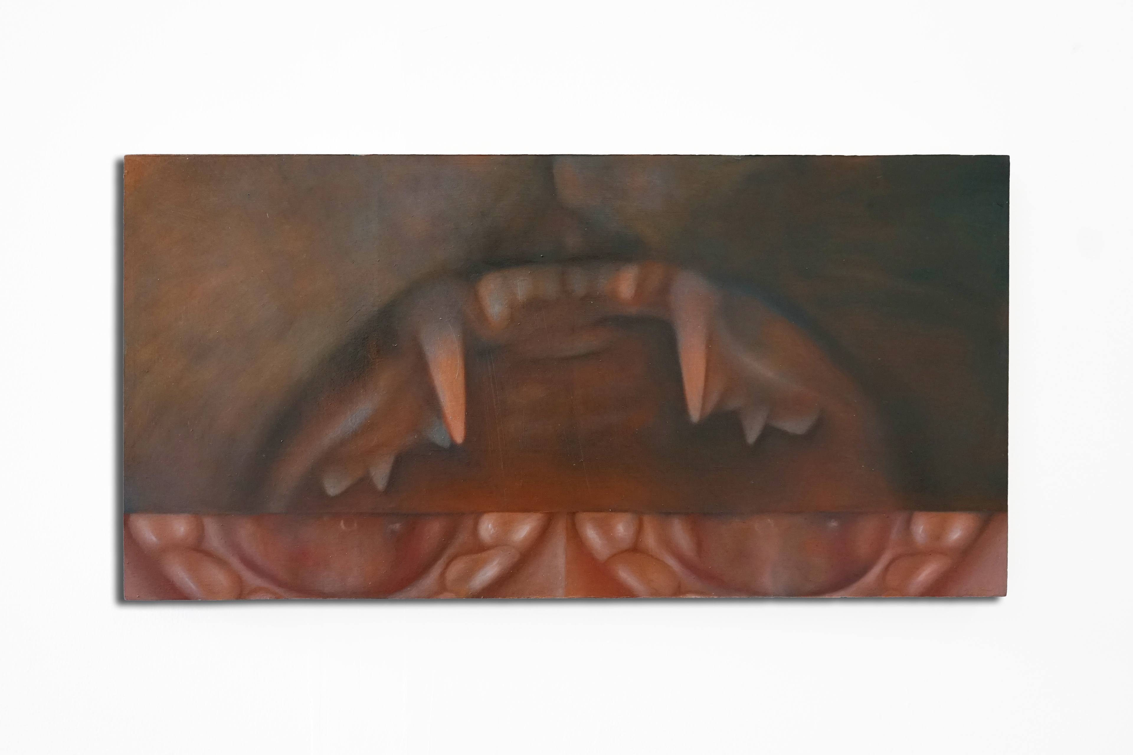 Saxon, Scarlett Budden Oil on panel, 25 x 50 cm, 2025