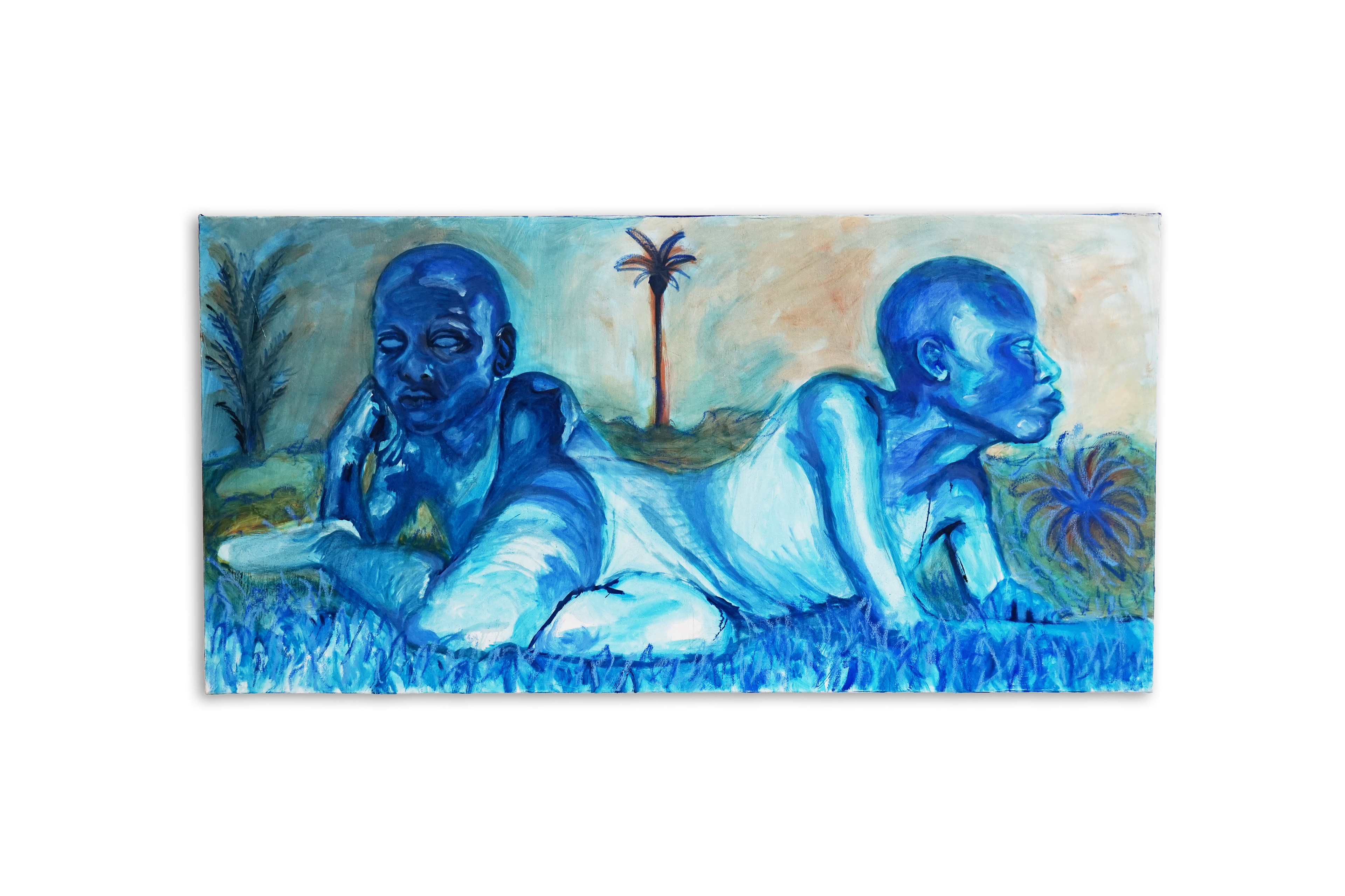 I am scarcely awake and have risen, Saint Takyi, Oil on Canvas 60 x 120 cm, 2025