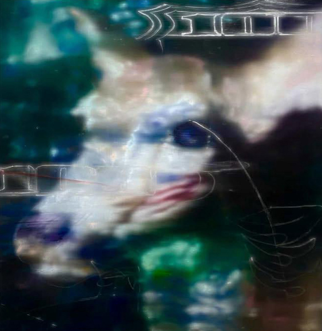 Deer, Harry Hugo Little, Oil and Marker on Panel, 40 x 60cm, 2026