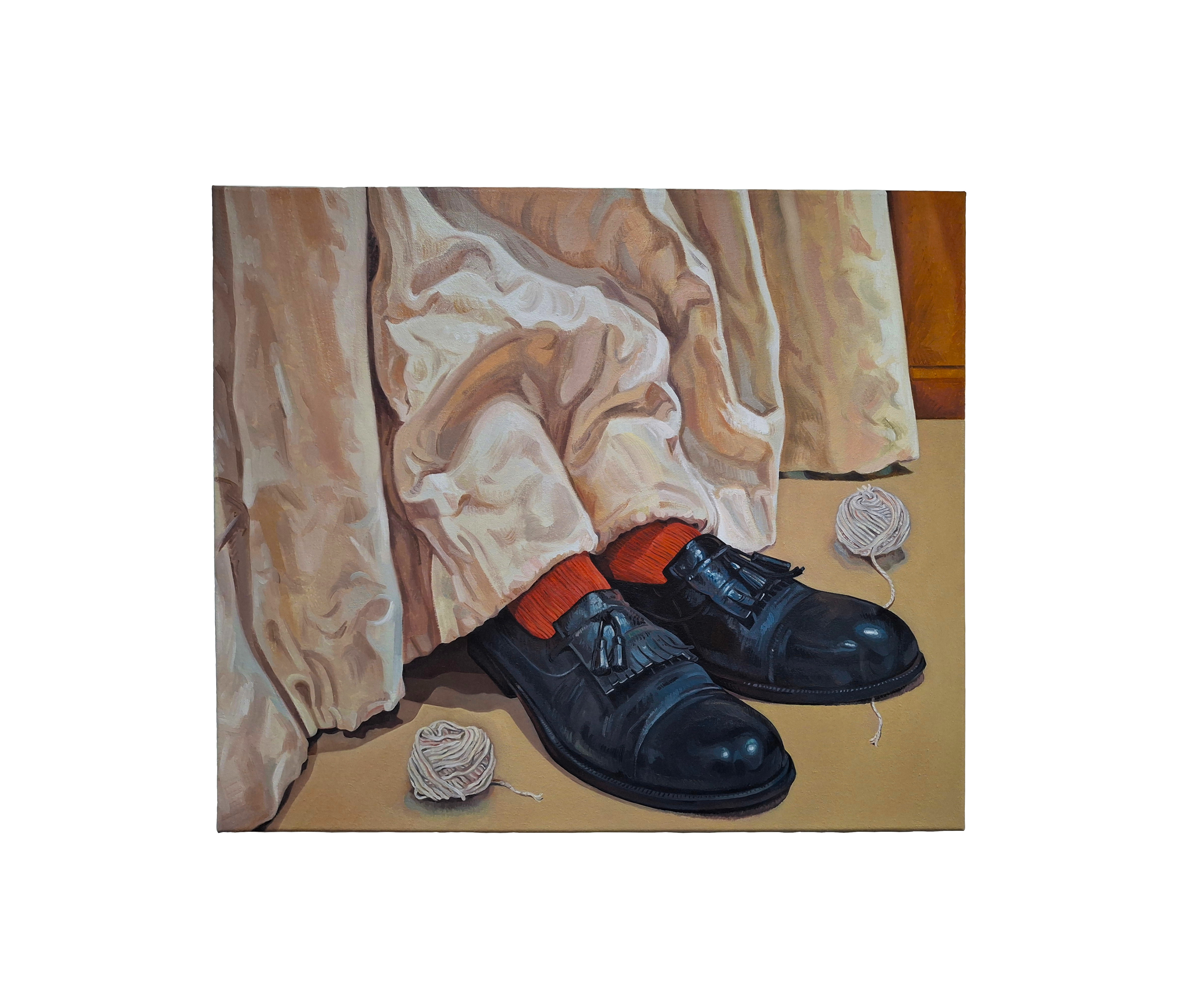 Two Balls of Bugger Knows, Oil on canvas, 55 x 65cm, 2025