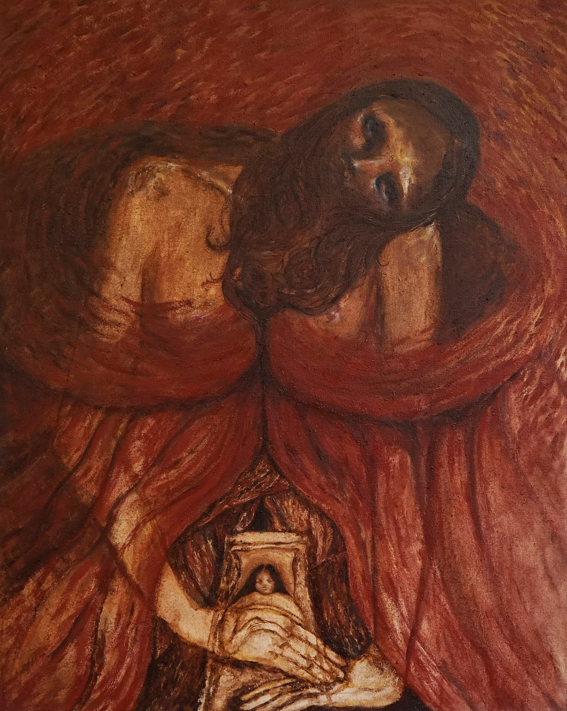 Zoe MacCormack, A heavy veil Oil on linen 100 x 80 cm, 2025