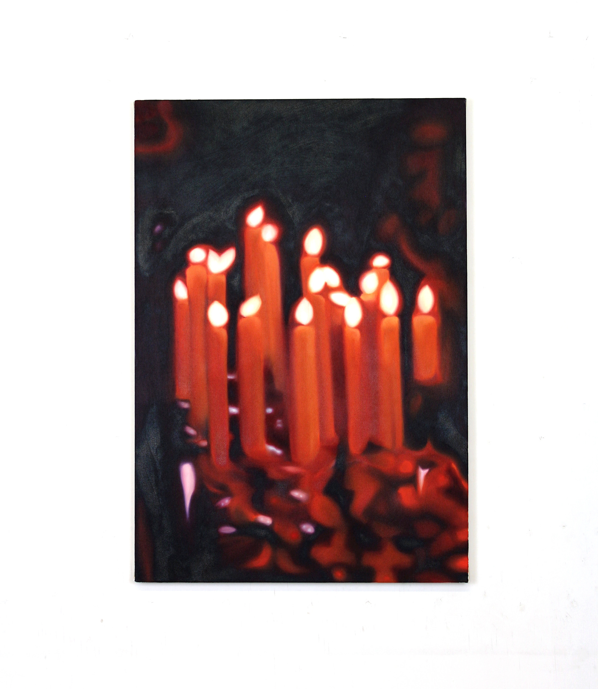 Izzie Beirne, Thanks to your generosity it is dark everywhere, Oil on Canvas, 80 x 55 cm