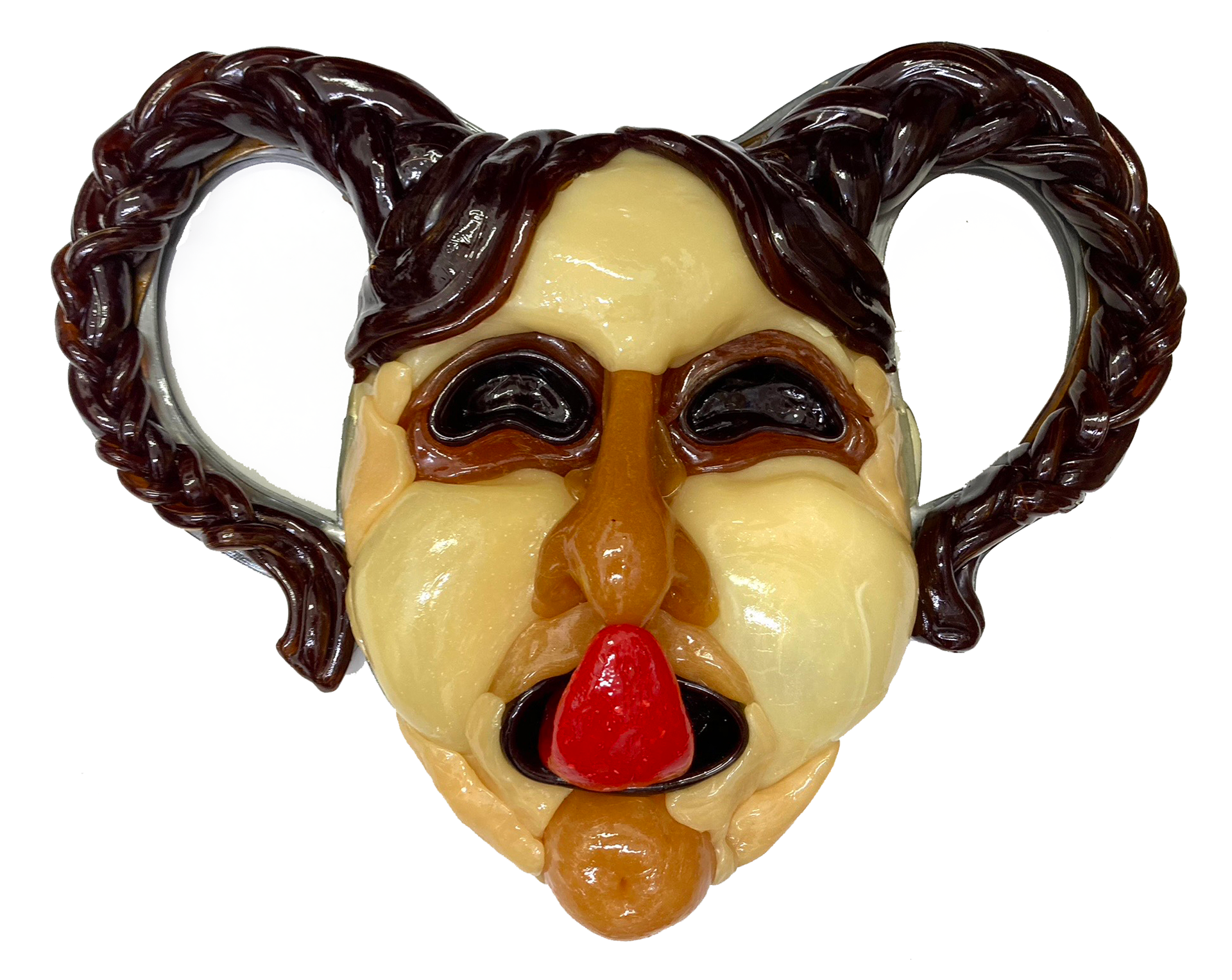 Sophie Lloyd, Trophy Head 04, Sugar and Lead, 27.5 x 34 x 8 cm