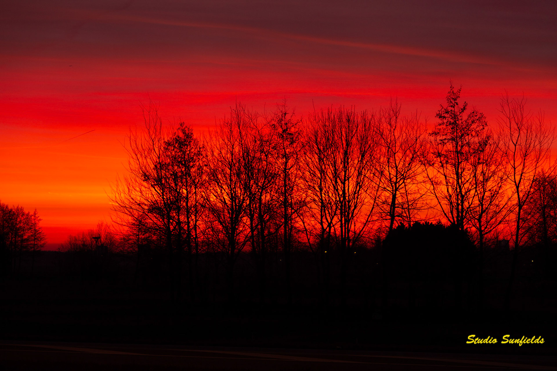 Red and Orange sky