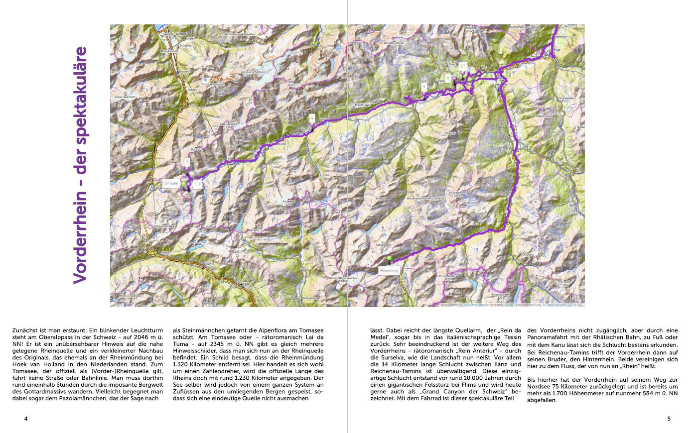 Rhein-Mythos, Bilderreise von den Schweizer Bergen bis zur Nordsee,  Vorderrhein, der spektakuläre