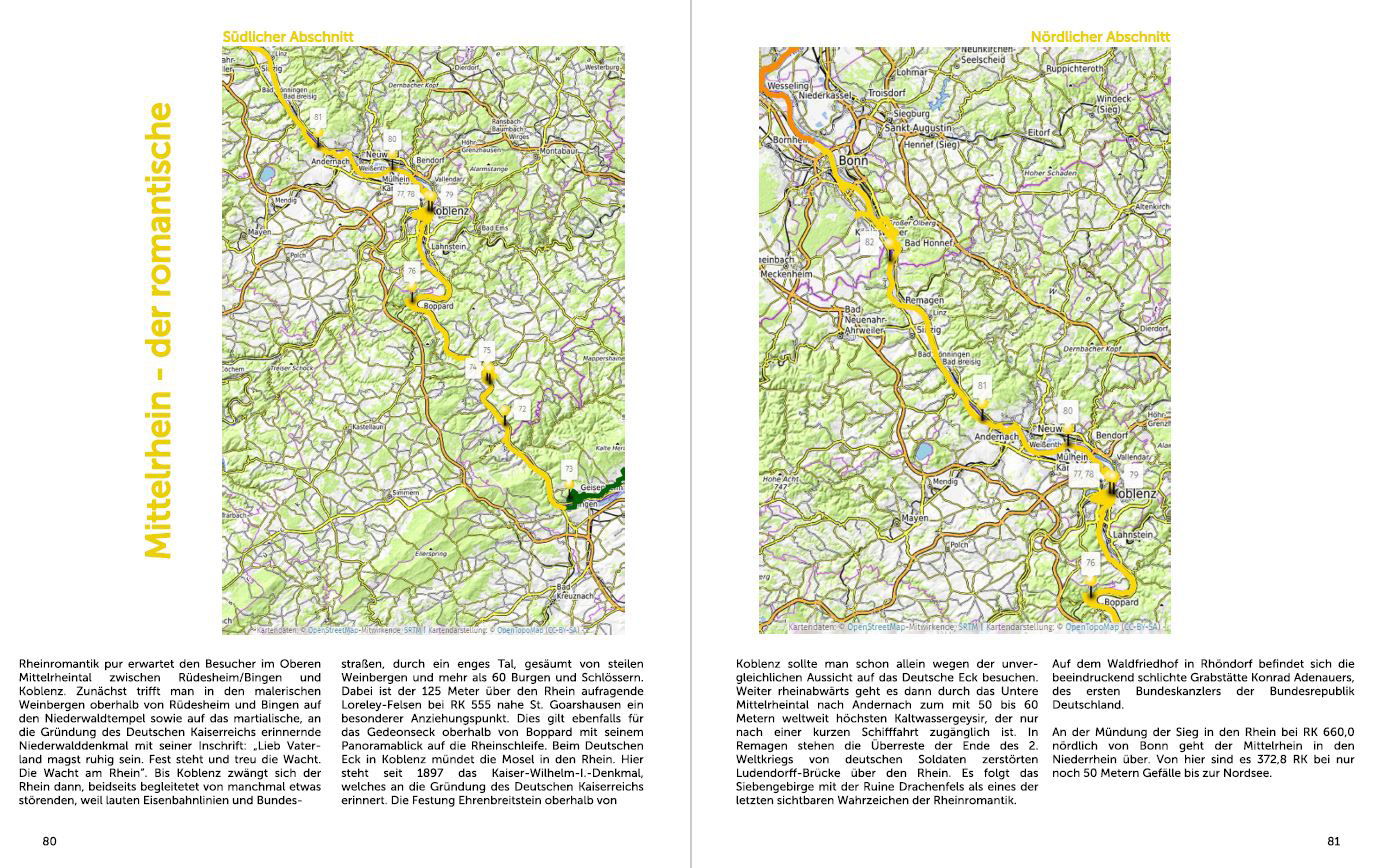 Rhein-Mythos, Bilderreise von den Schweizer Bergen bis zur Nordsee, Mittelrhein, der romantische, UNESCO Welterbe