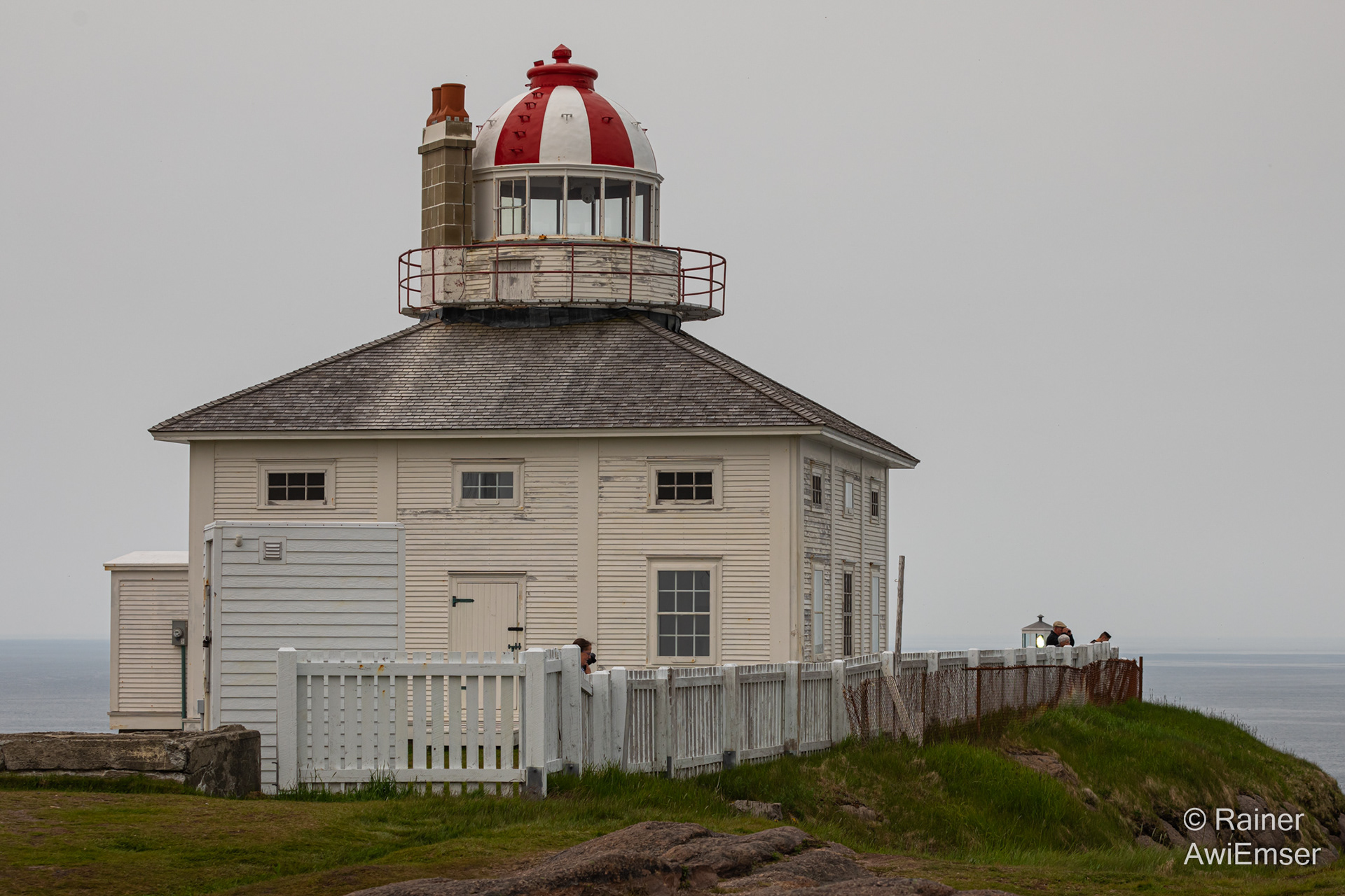 Historischer Leuchtturm Cape Spear, östlichster Punkt des nordamerikanischen Kontinents, London liegt näher als Vancouver