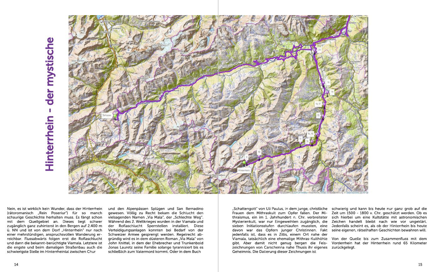 Rhein-Mythos, Bilderreise von den Schweizer Bergen bis zur Nordsee, Hinterrhein, der mystische