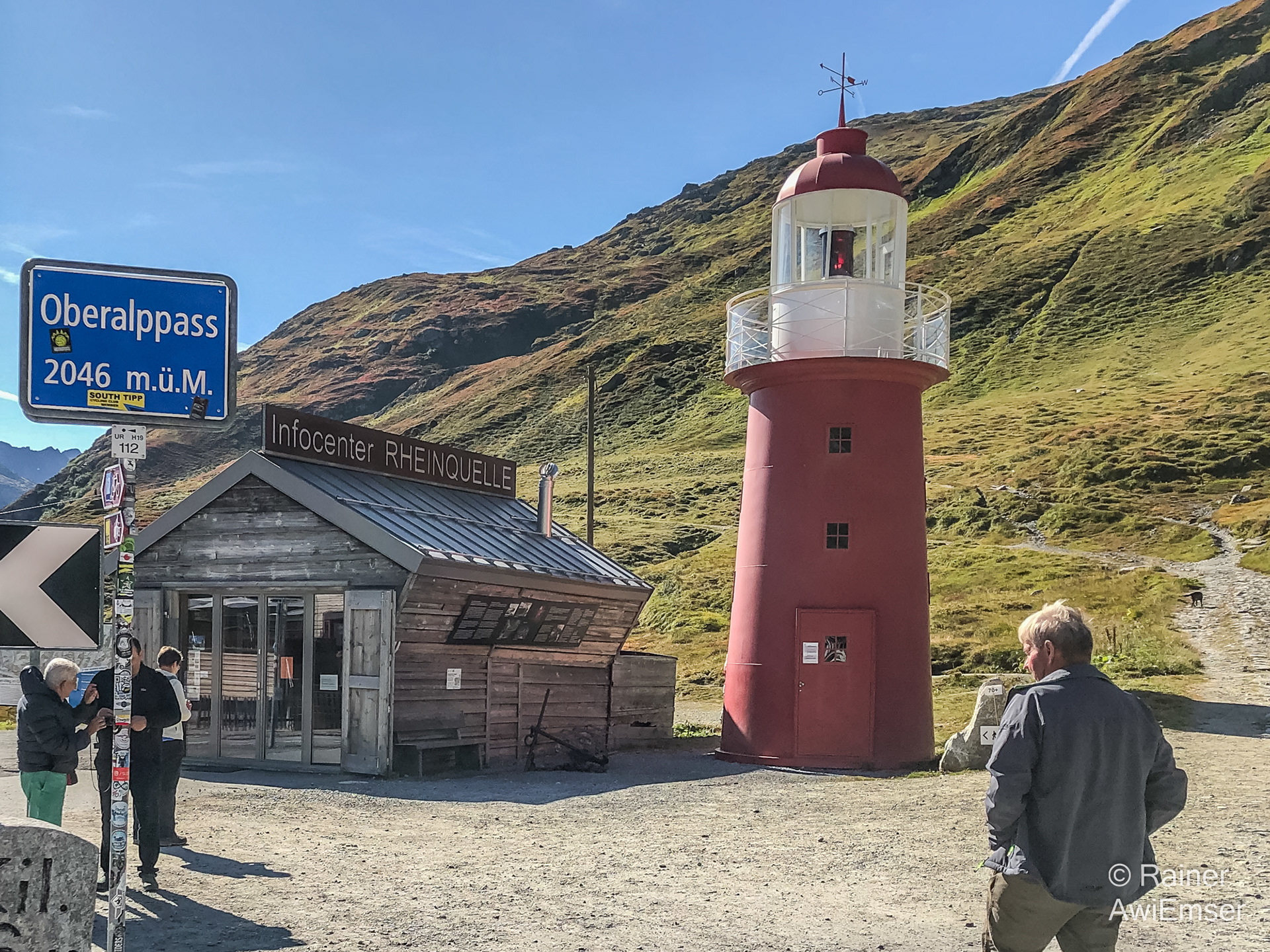 Rhein-Mythos, Bilderreise von den Schweizer Bergen bis zur Nordsee, Oberalppass, Leuchtturm
