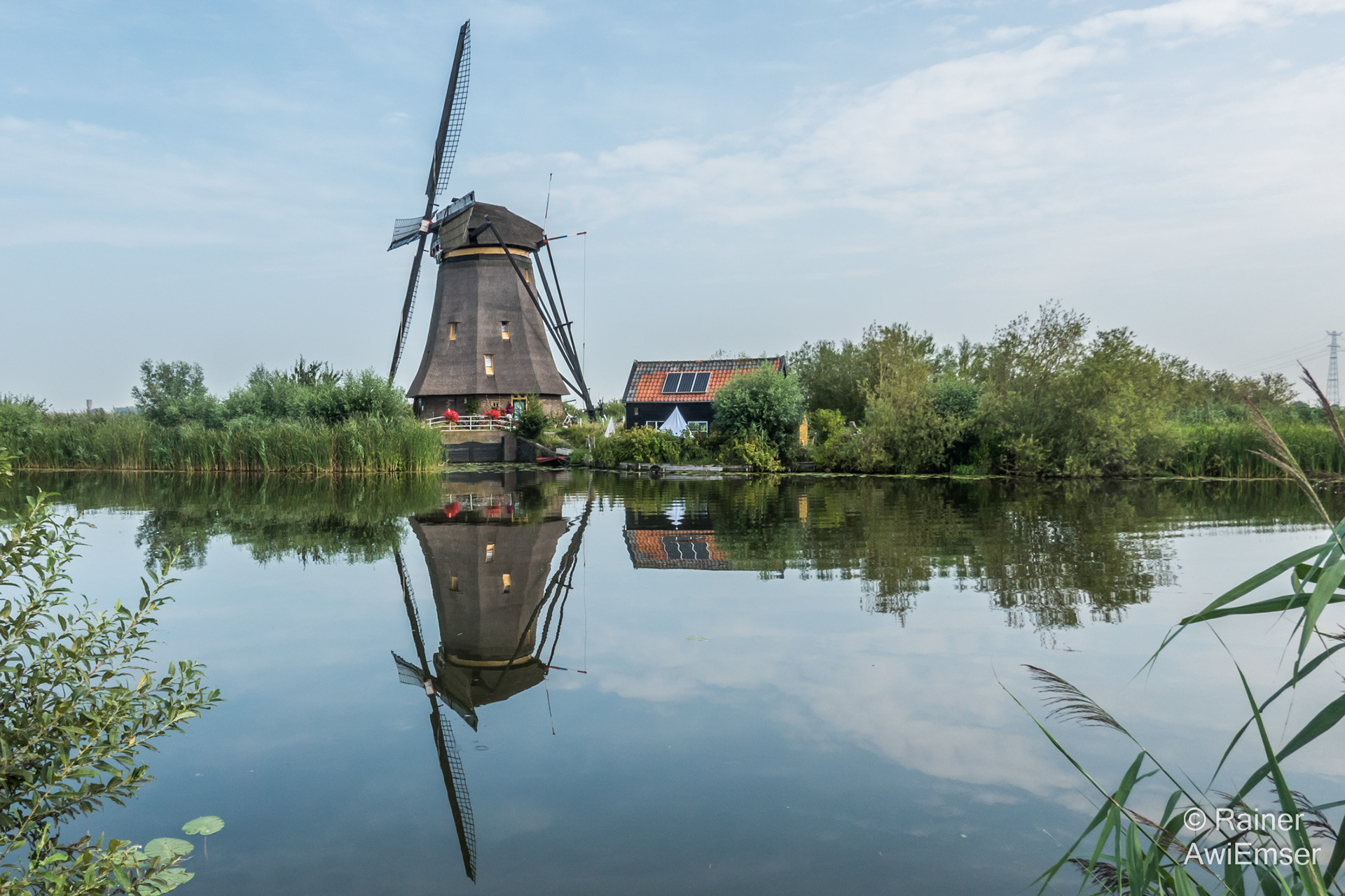 Rhein-Mythos, Bilderreise von den Schweizer Bergen bis zur Nordsee, Windmühlen, Kinderdijk, UNESCO Welterbe, Poldermühlen, Poldergebiet