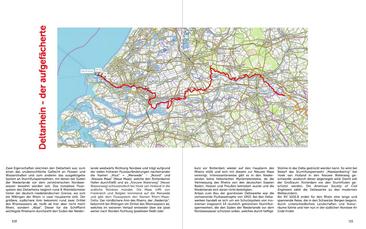 Rhein-Mythos, Bilderreise von den Schweizer Bergen bis zur Nordsee, Deltarhein, der aufgefächerte
