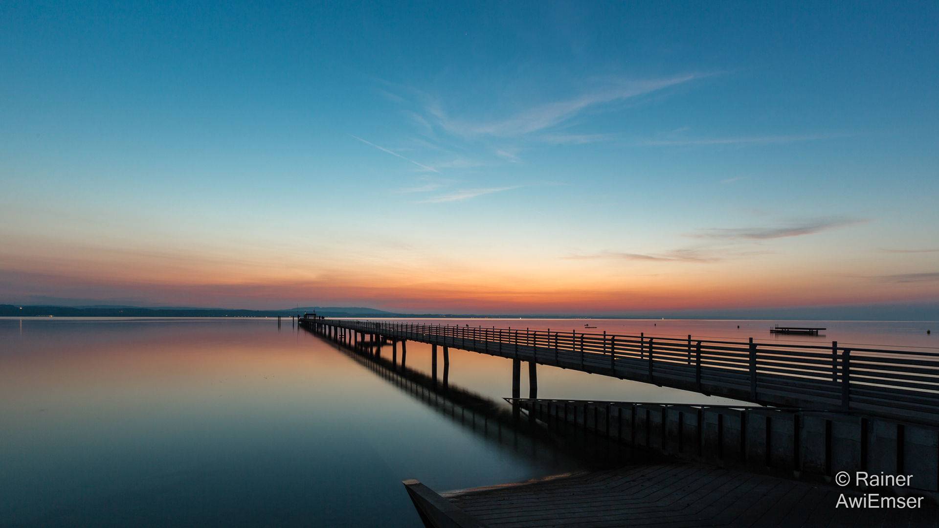 Rhein-Mythos, Bilderreise von den Schweizer Bergen bis zur Nordsee, Obersee, Steg bei Altnau