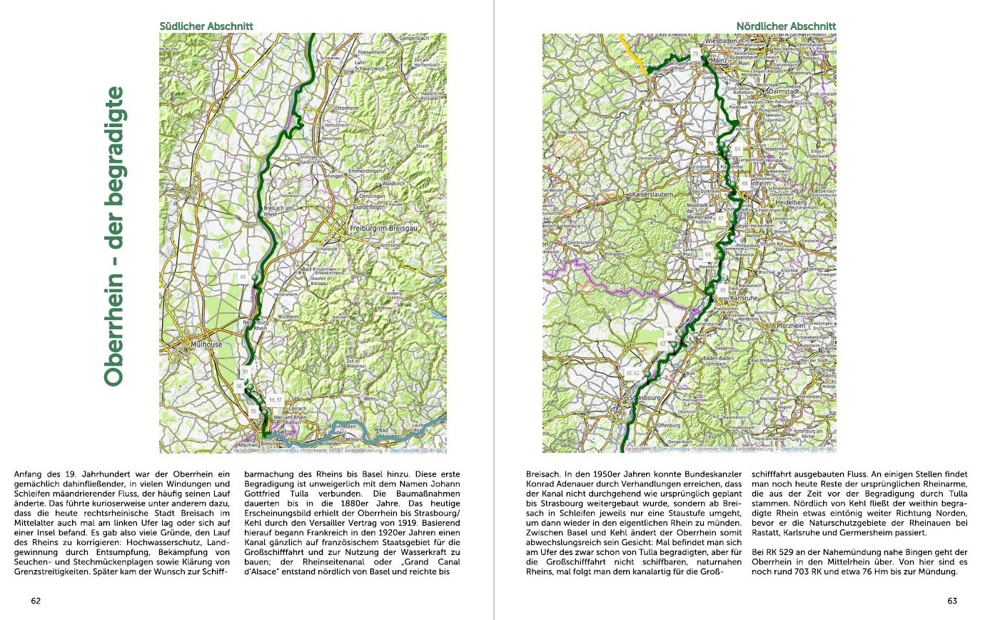 Rhein-Mythos, Bilderreise von den Schweizer Bergen bis zur Nordsee, Oberrhein, der begradigte