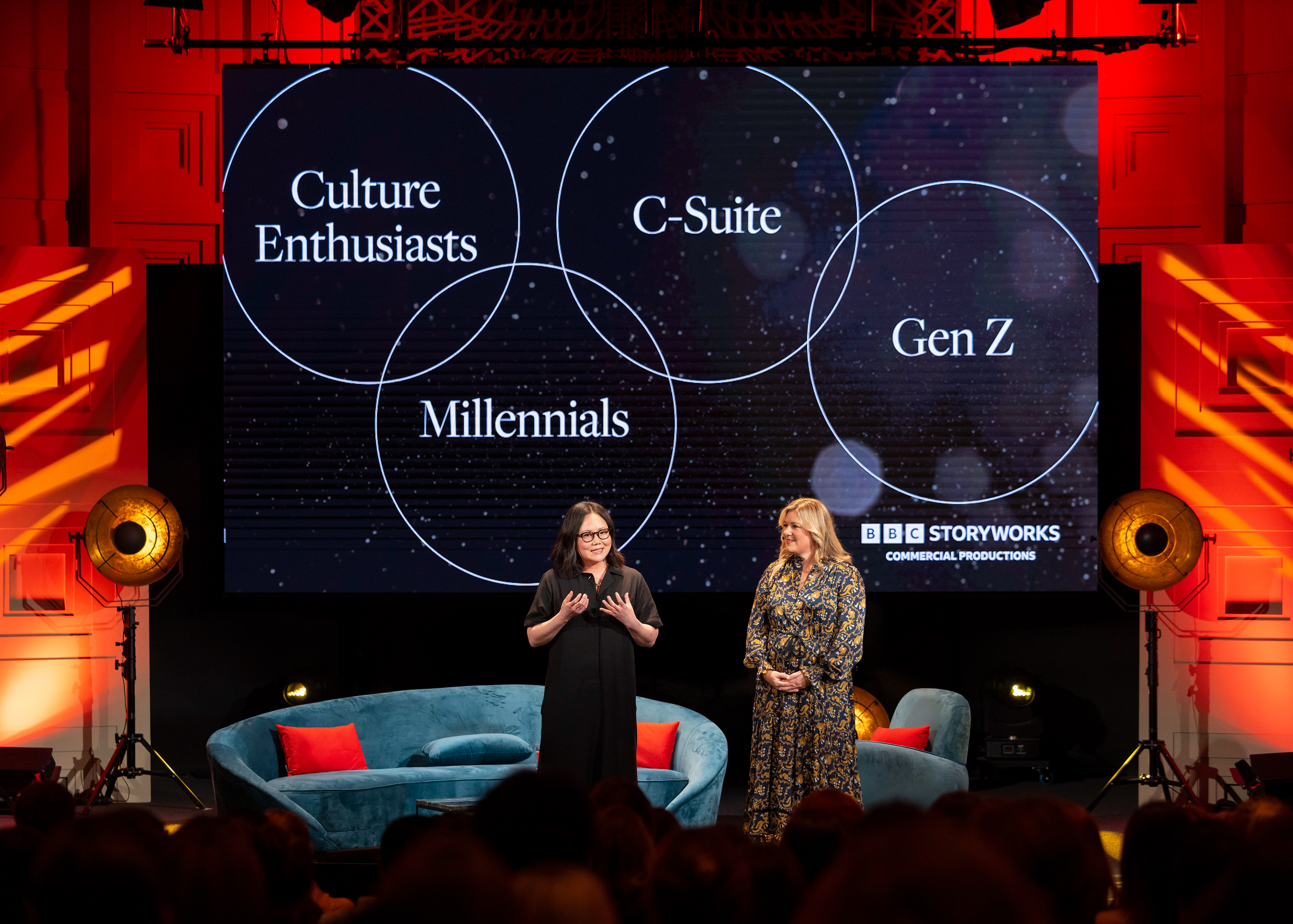  Jainnie Cho, VP EMEA, BBC StoryWorks and Samantha Adams, VP Advertising Sales in Western Europe