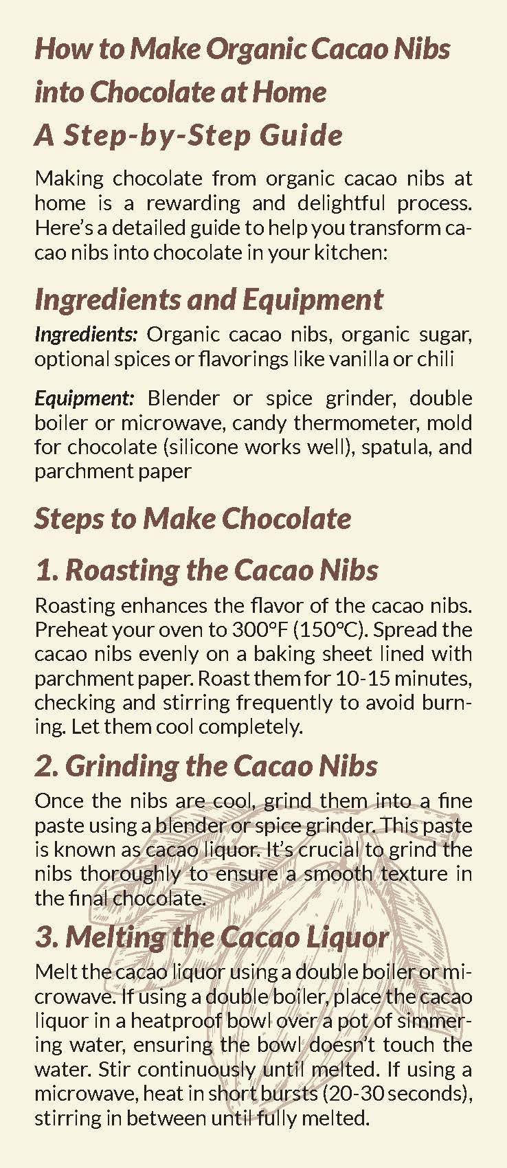 Brochure, World Chocolate Day