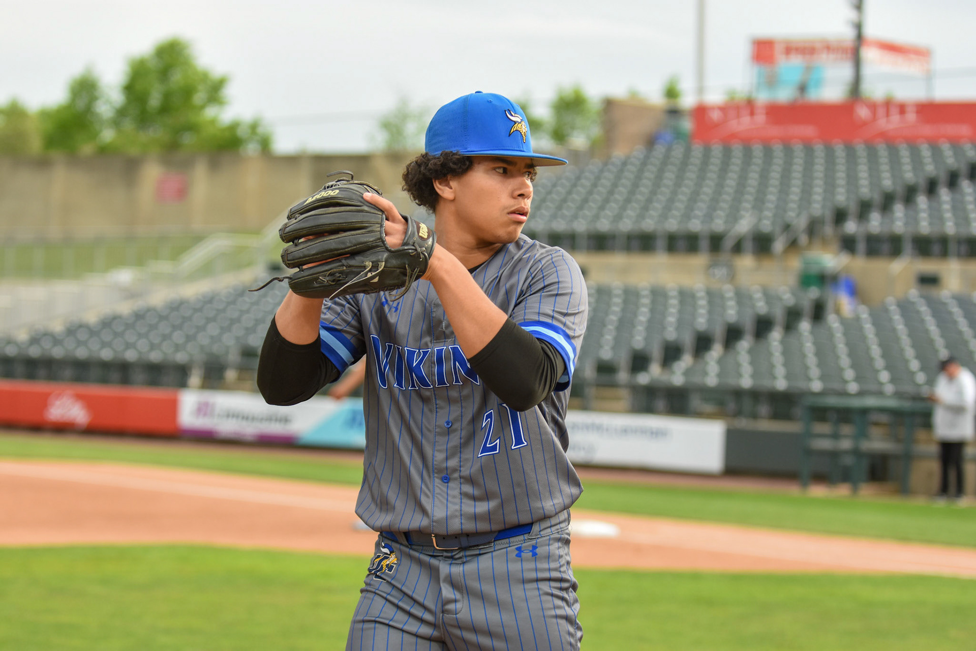 Union Catholic pitcher Noah Sosa delivers from the mound at TD Bank Ballpark.