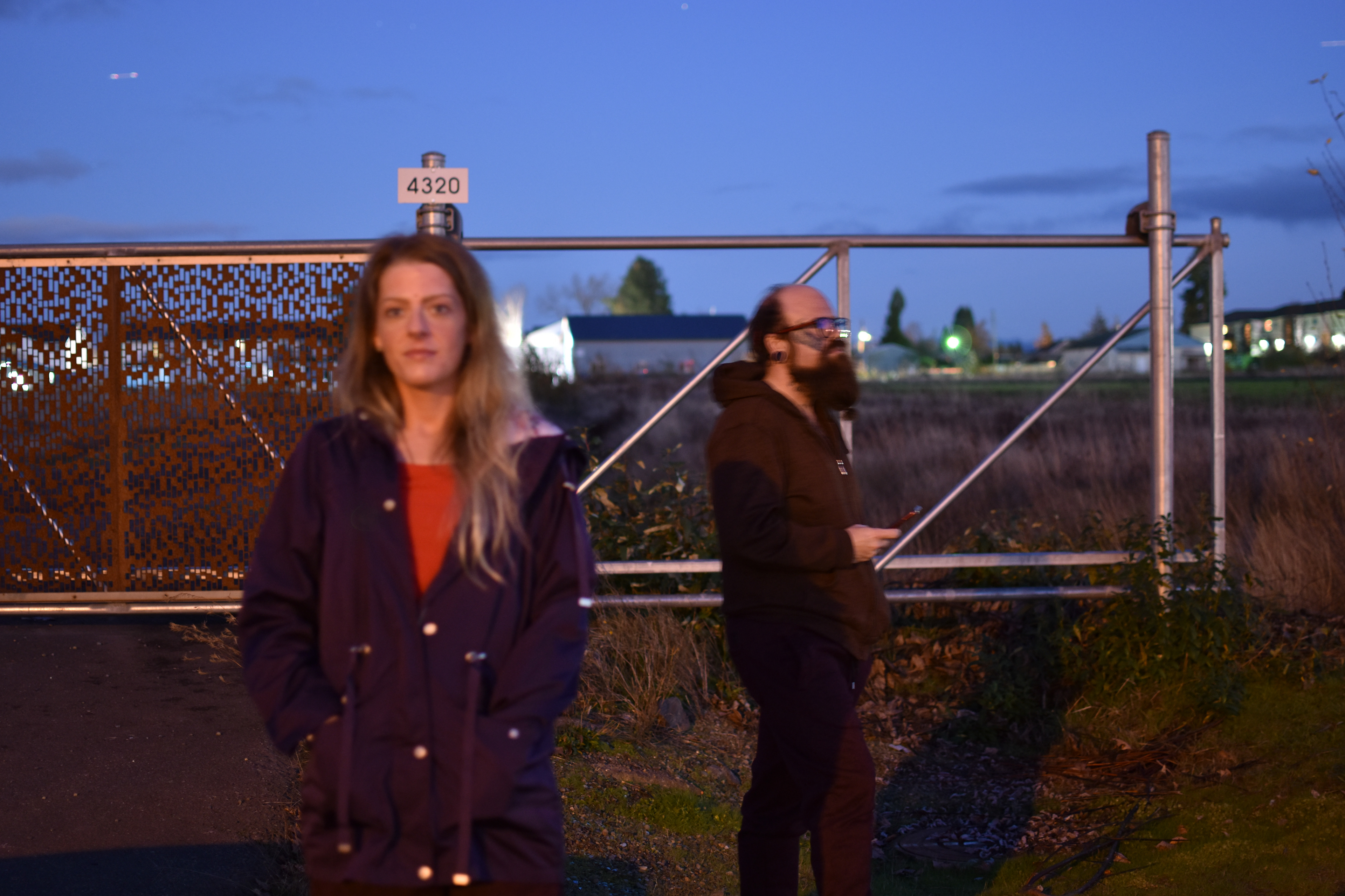 Two fools in the dark with a clicker. 