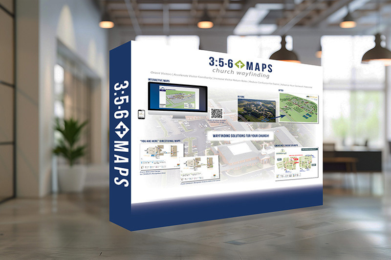 Large Freestanding Advertising Banner