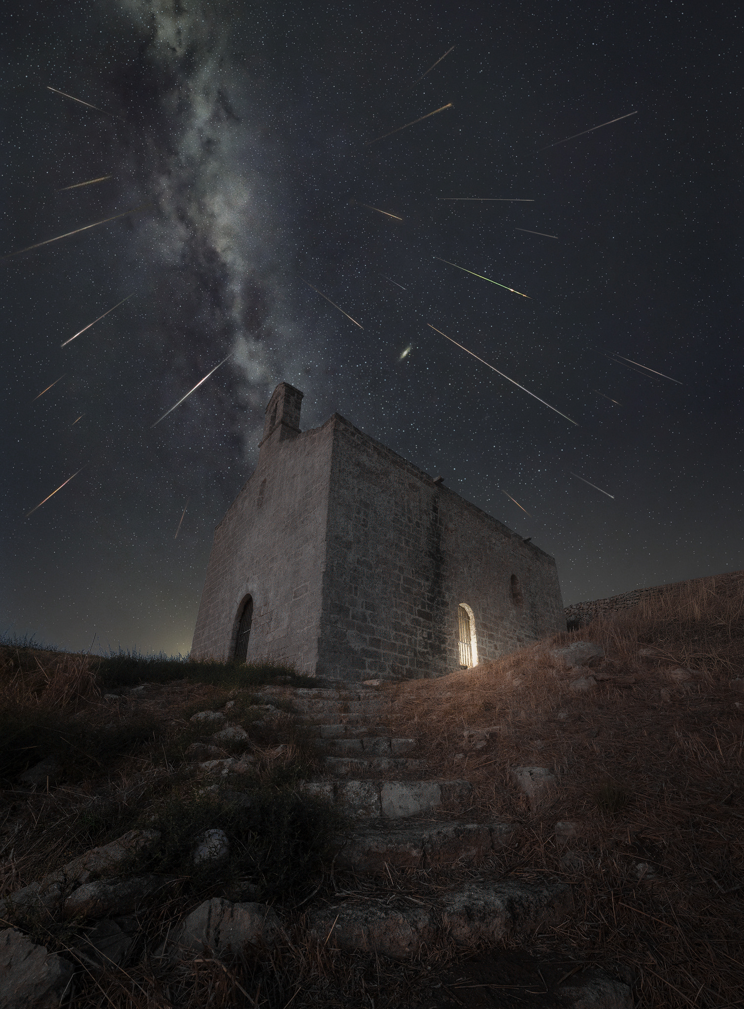 WHERE PERSEIDS FELL