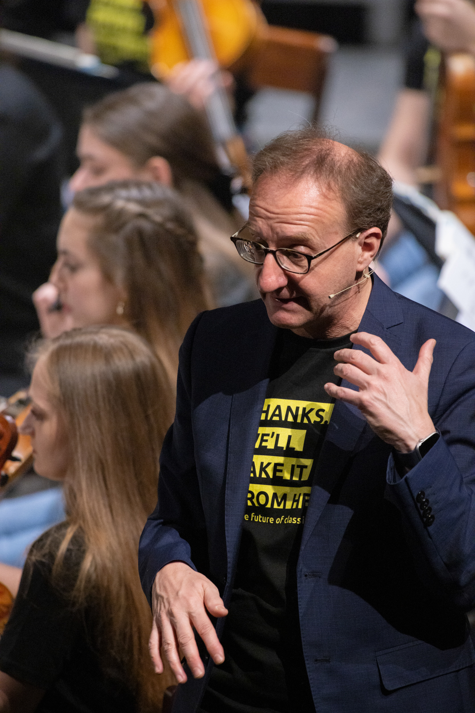 Ferrara Musica - 27-03-2022 - Introduzione al Concerto per Orchestra di B. Bartók - Euyo - Peter Stark, direttore - Foto © Marco Caselli Nirmal