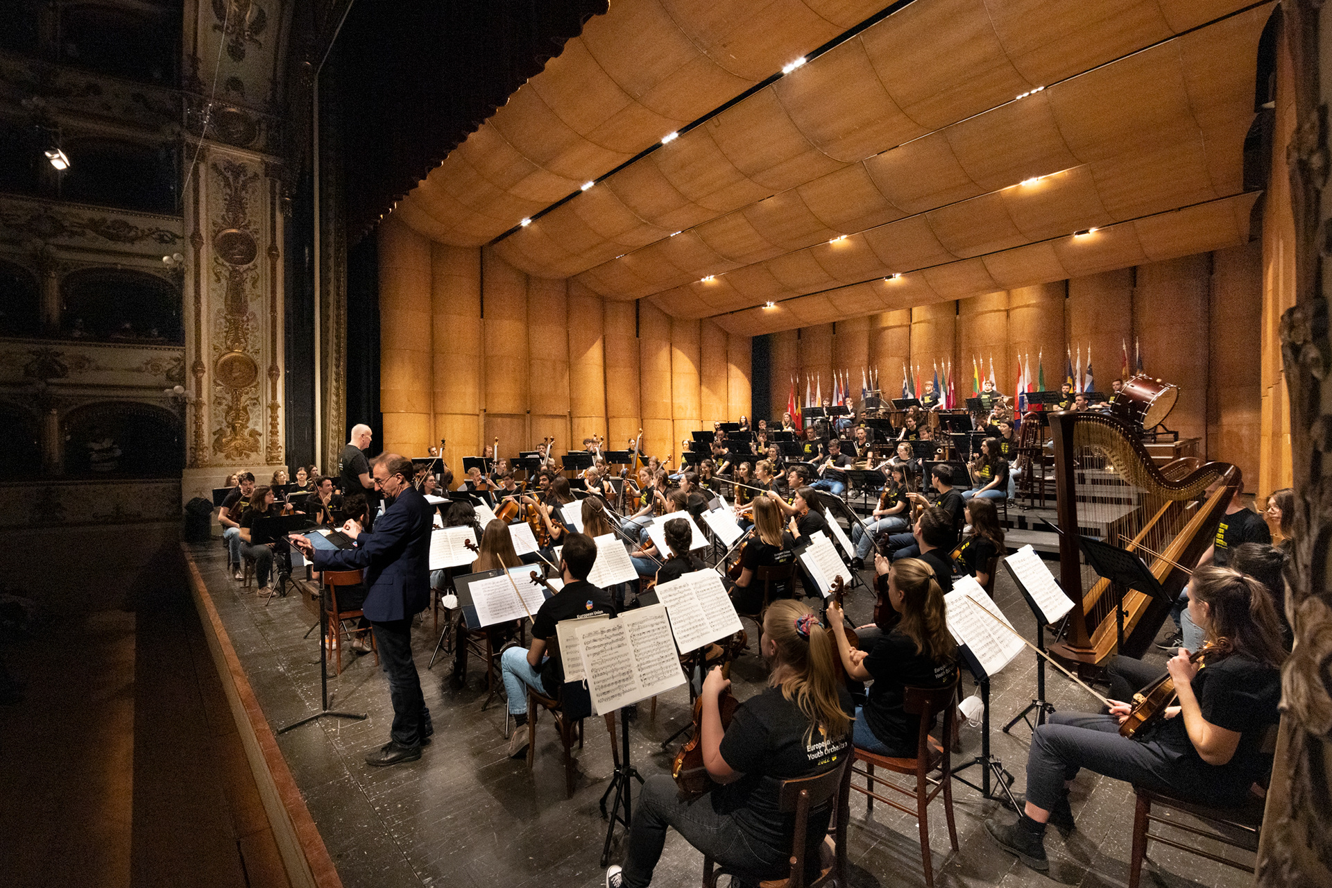 Ferrara Musica - 27-03-2022 - Introduzione al Concerto per Orchestra di B. Bartók - Euyo - Peter Stark, direttore - Foto © Marco Caselli Nirmal
