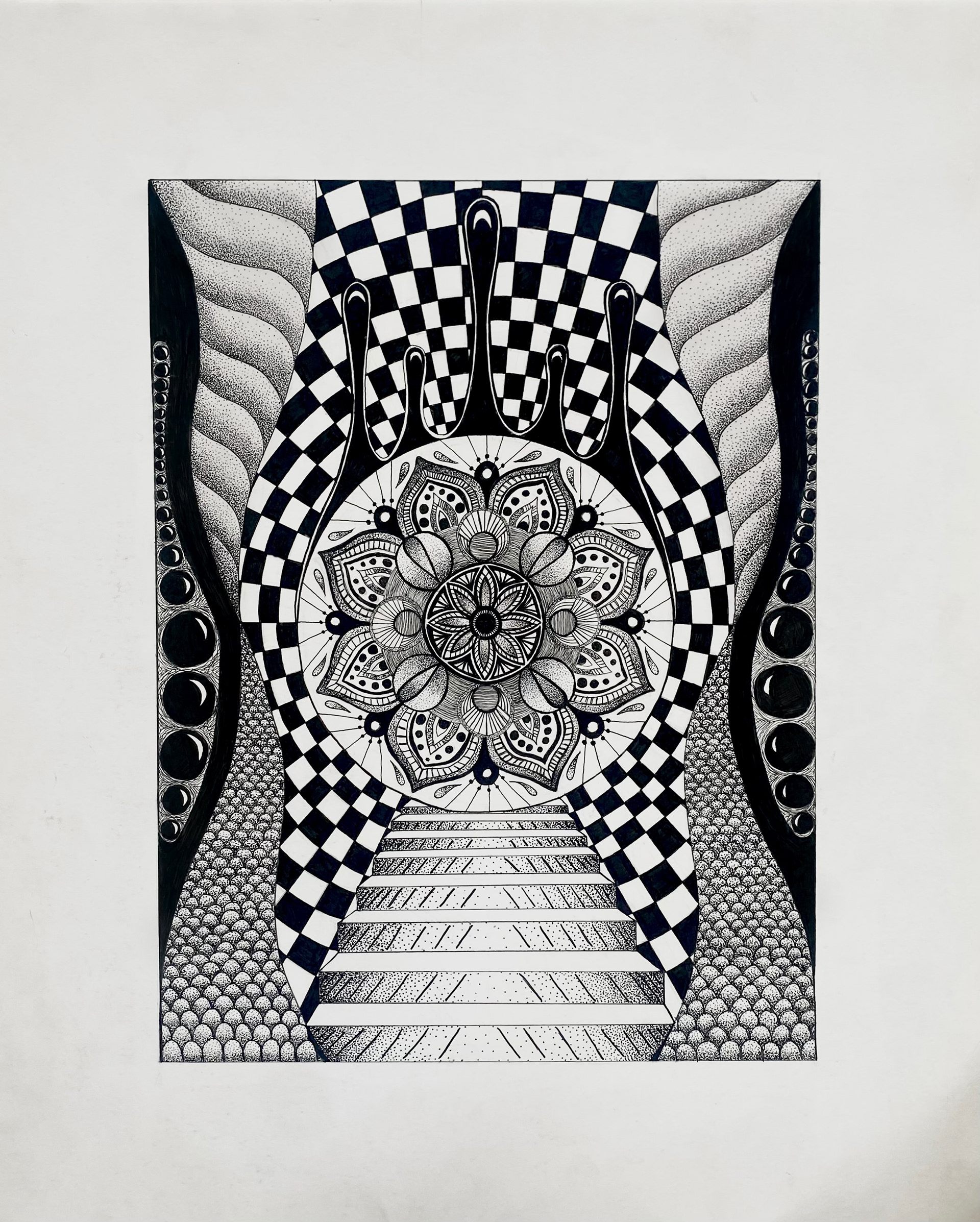"Falling Up, Tripping Down" | Ink | © Kelsea Hagstrom