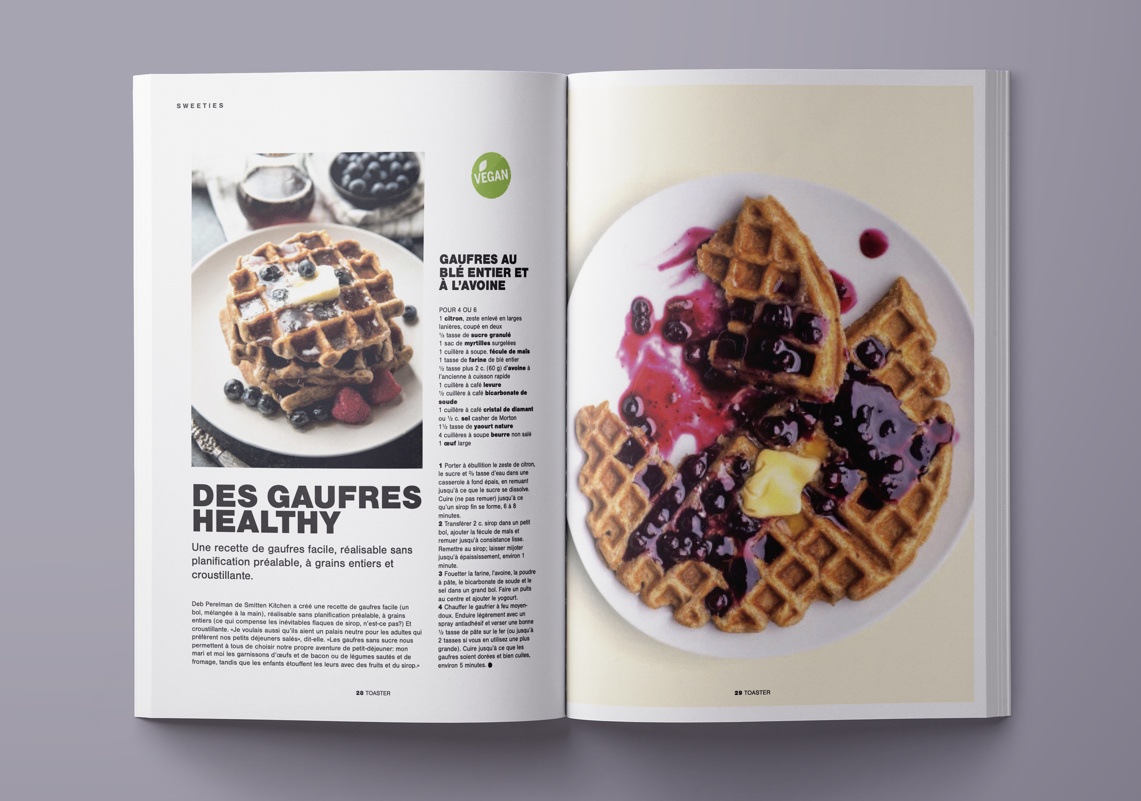 Pages du magazine de cuisine Toaster, exprimant les dernières tendances culinaires (aliments, ingrédients, boissons, cuisine) et les actualités du monde de la gastronomie (meilleurs restaurants gastronomiques, interviews de chefs renommés). Pages of the cooking magazine Toaster, expressing the latest culinary trends (food, ingredients, beverages, cooking) and news from the world of gastronomy (best gourmet restaurants, interviews with famous chefs).