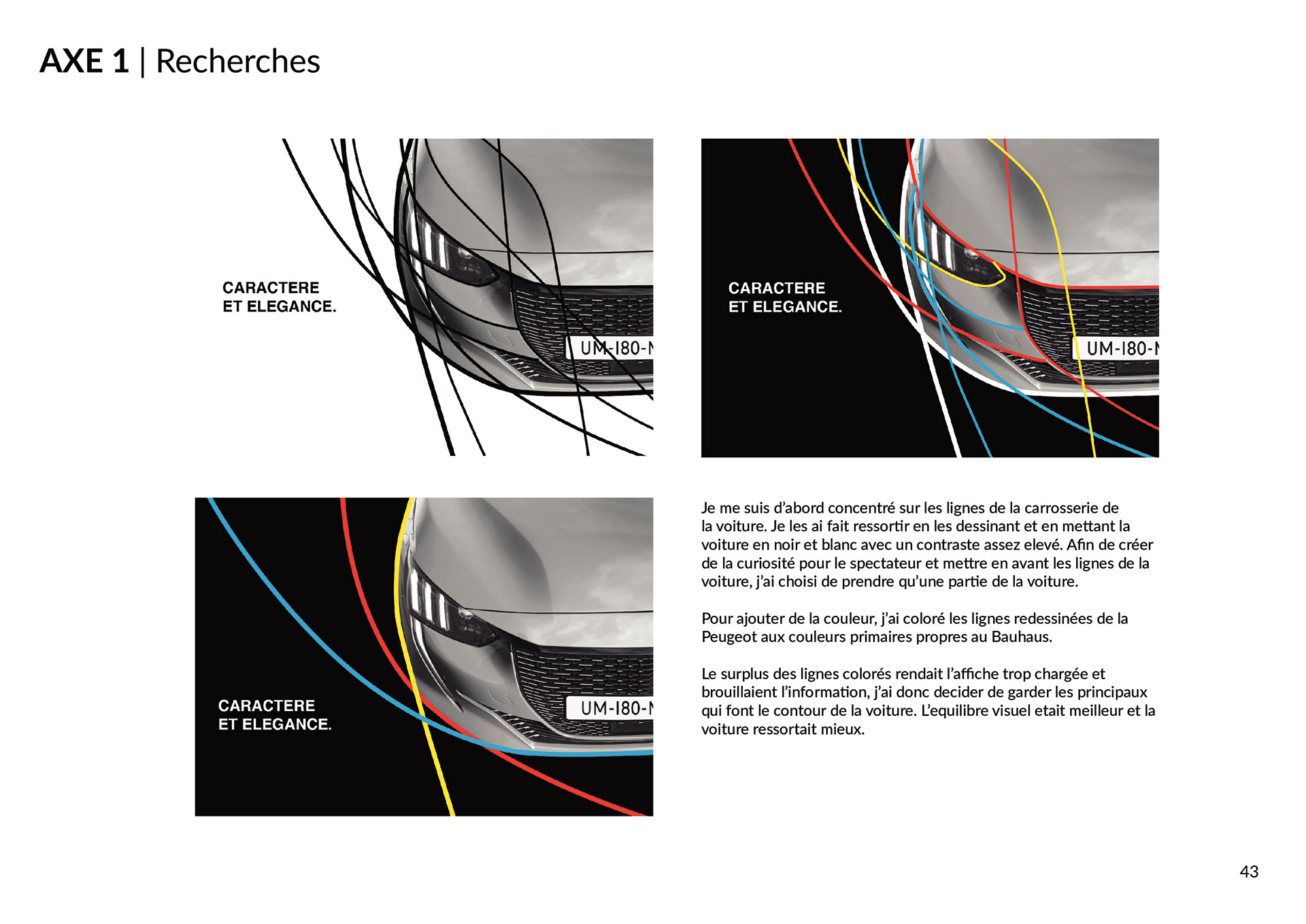 Recherches d'affiches pour la campagne de communication de la Peugeot e-208 100% électrique. Poster research for the communication campaign of the 100% electric Peugeot e-208.