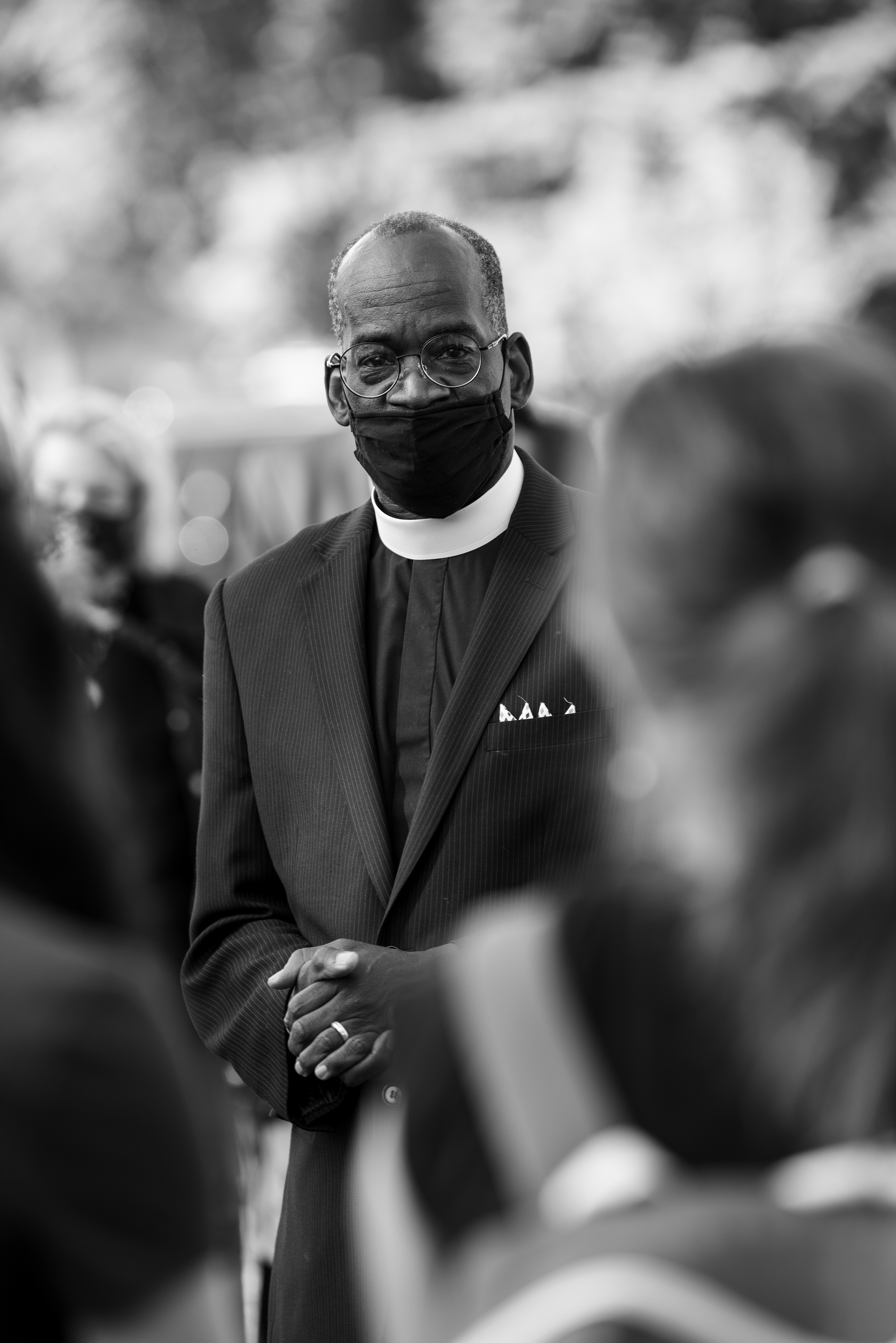 Dozens of people gathered in Huntington, NY, on May 25, 2021, for a commemorative ceremony that recognized the one-year anniversary of George Floyd’s death. Among the attendees were a number of local religious officials who provided blessings pertaining to their particular set of faith and beliefs. 