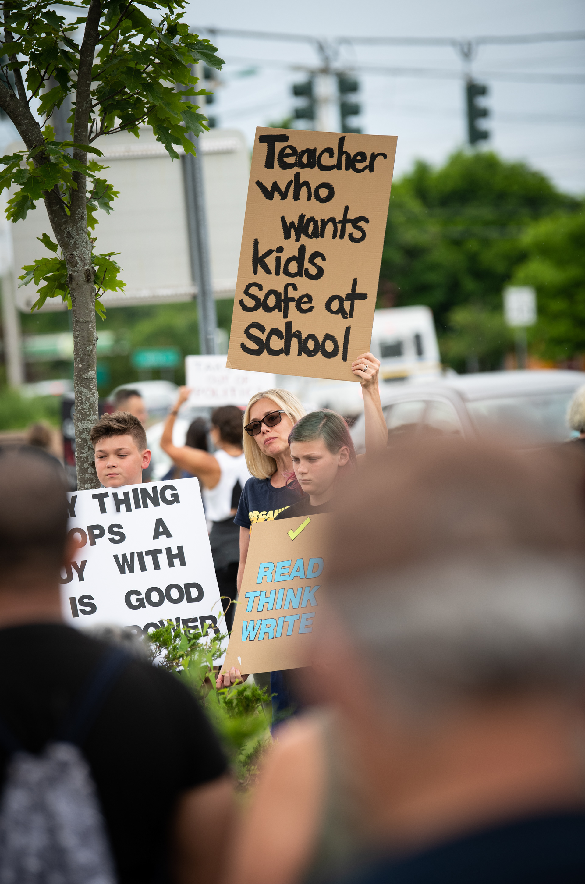 A Long-Island based teacher shares her thoughts on ending gun violence during a rally held in Port Jefferson Station, NY. 