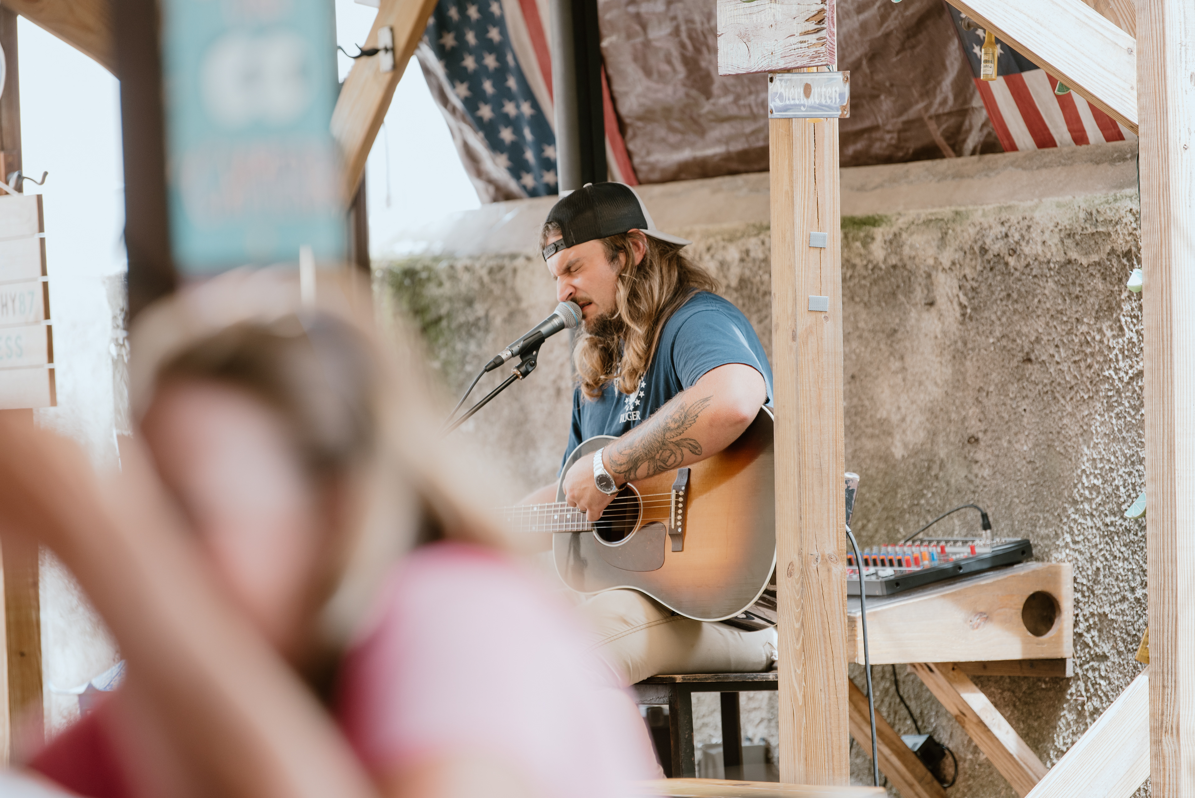 A singer/songwriter based out of St. Augustine, FL, mesmerized a group of attendees at the Mill Top Tavern during his acoustic set in June 2021. 