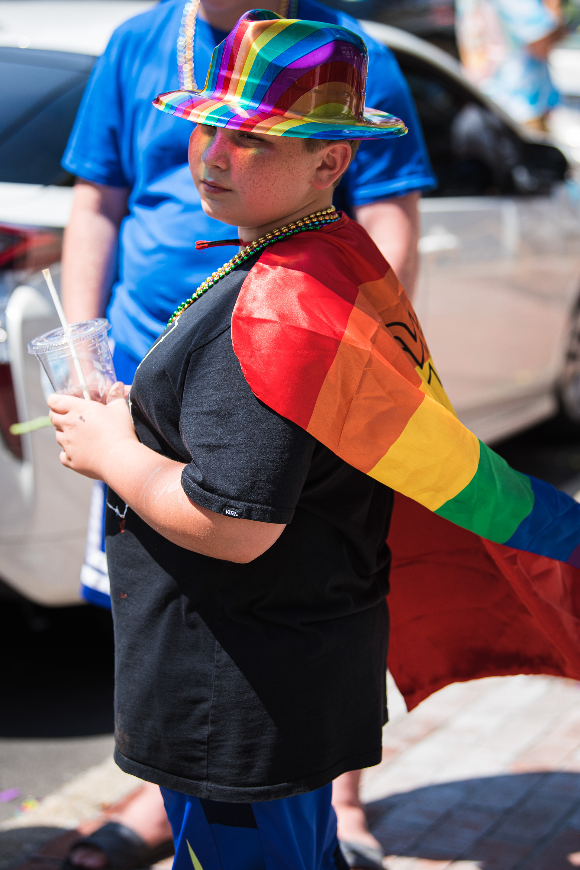 Both children and adults alike wore unique outfits supporting LGBTQ rights during the town of Babylon’s Pride Parade on June 28, 2020.