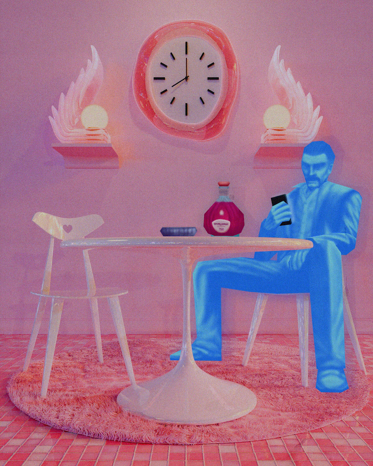 "high poly desires, low poly realities" (2024)