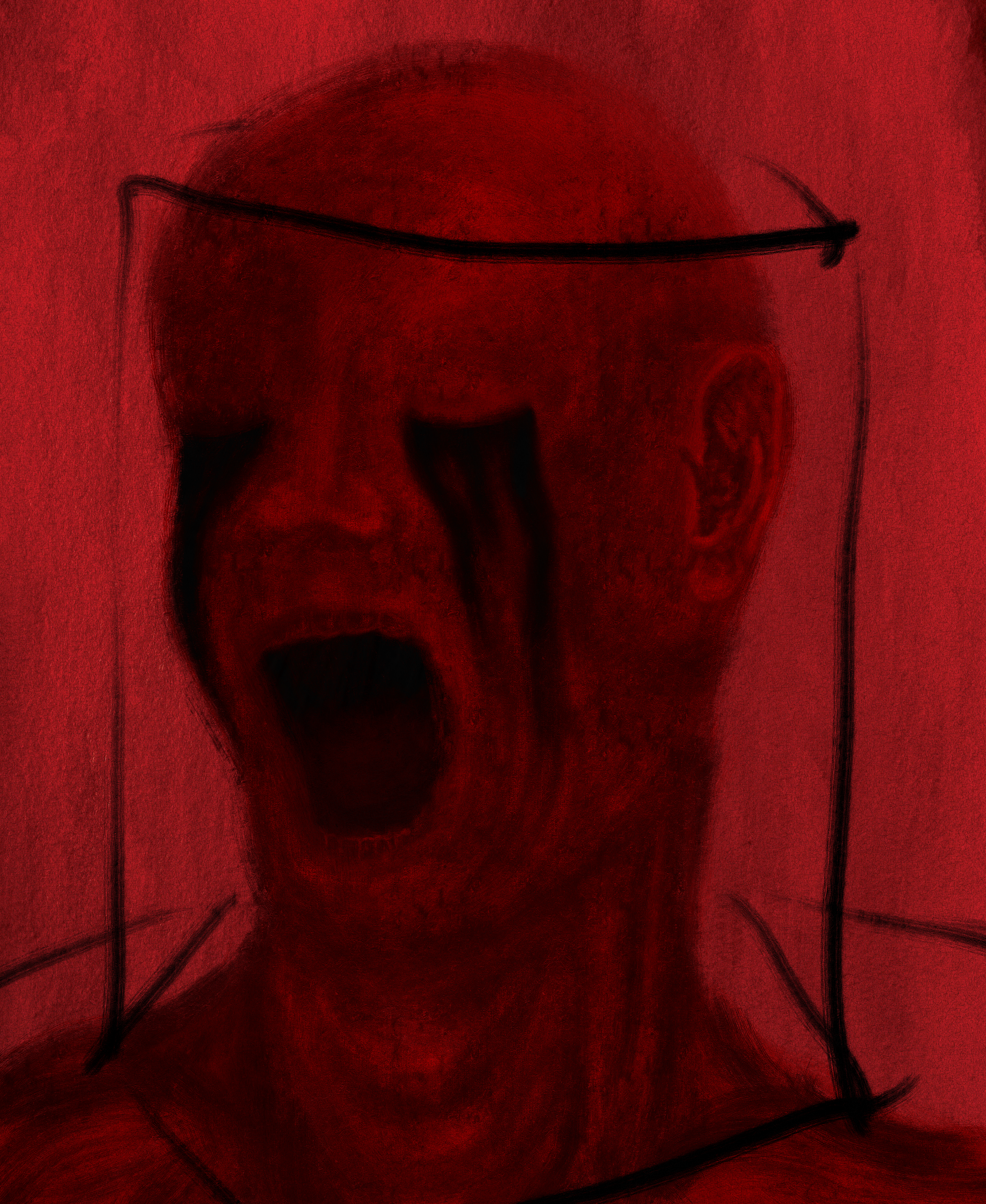 "study of a scream en ROugE" (2023)