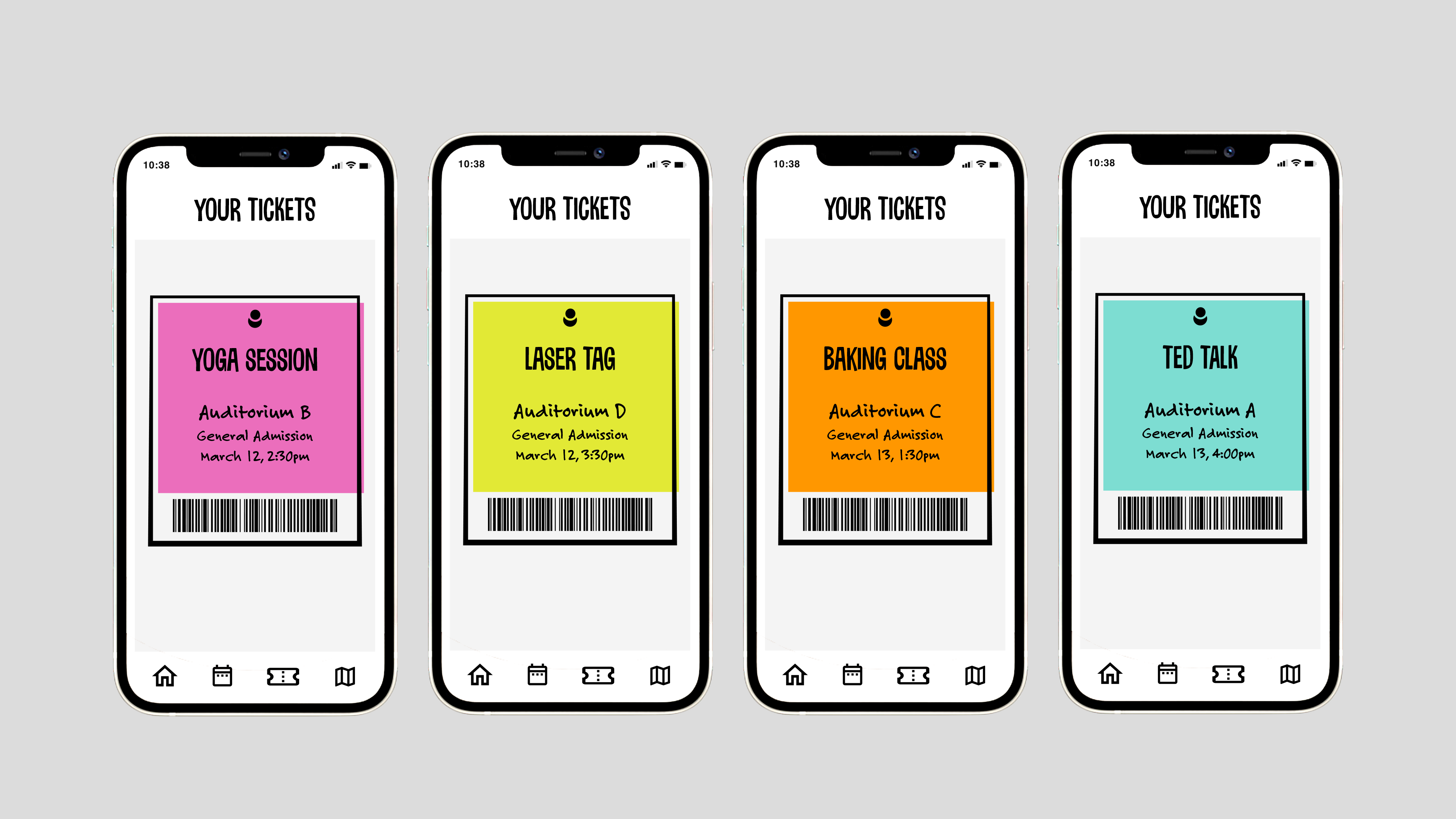 Event Tickets on app