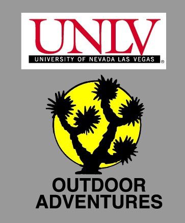 Located in Las Vegas Nevada, the University of Nevada Las Vegas offers an Outdoor Recreation program for both the school population and the community at large. The Joshua Tree and Setting Sun imagry are common in the Southwest and specifically the environs of Las Vegas.