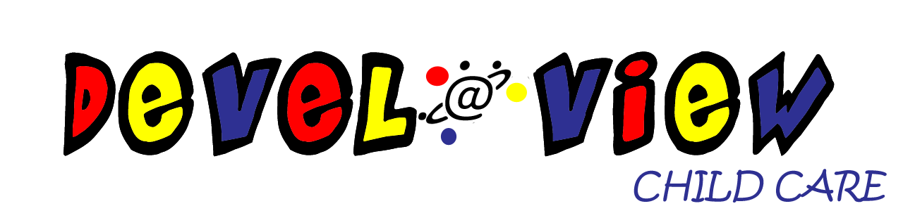 A play on the words "develop" and "view", presented in an approachable playful font in primary colors