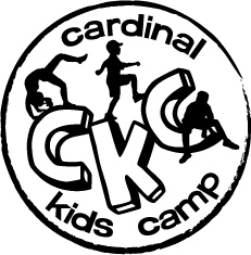 A summer program hosted by Ball State University, whose mascot is the Cardinal, for local kids all summer long. The sketch styled font and block lettering are approachable and childlike. The playful silhouetted children were created from actual images of camp participants, and styled so they fit into the logo