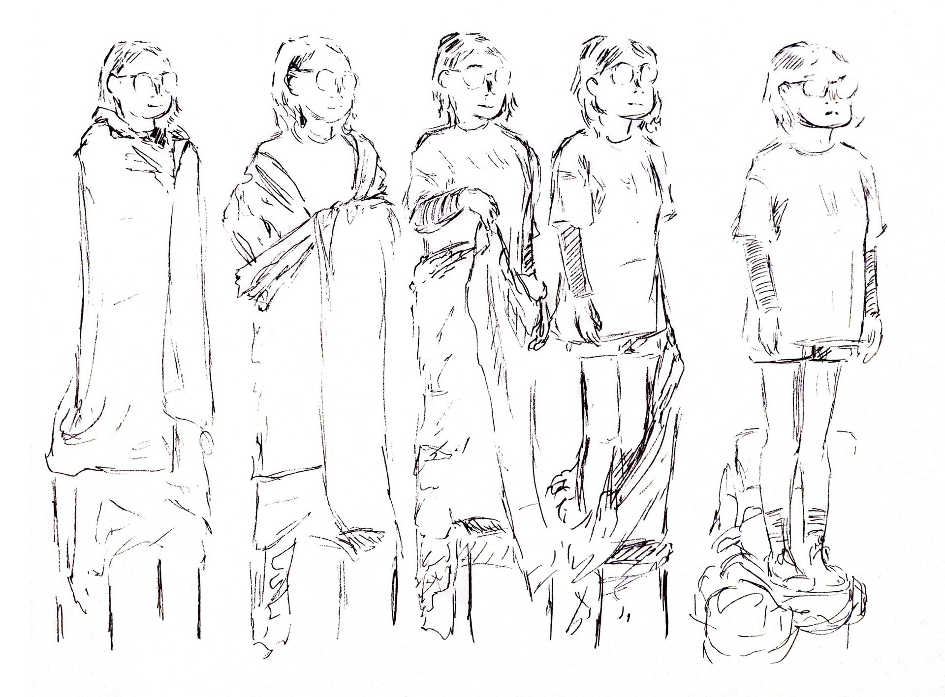 Croquis étape par étape.