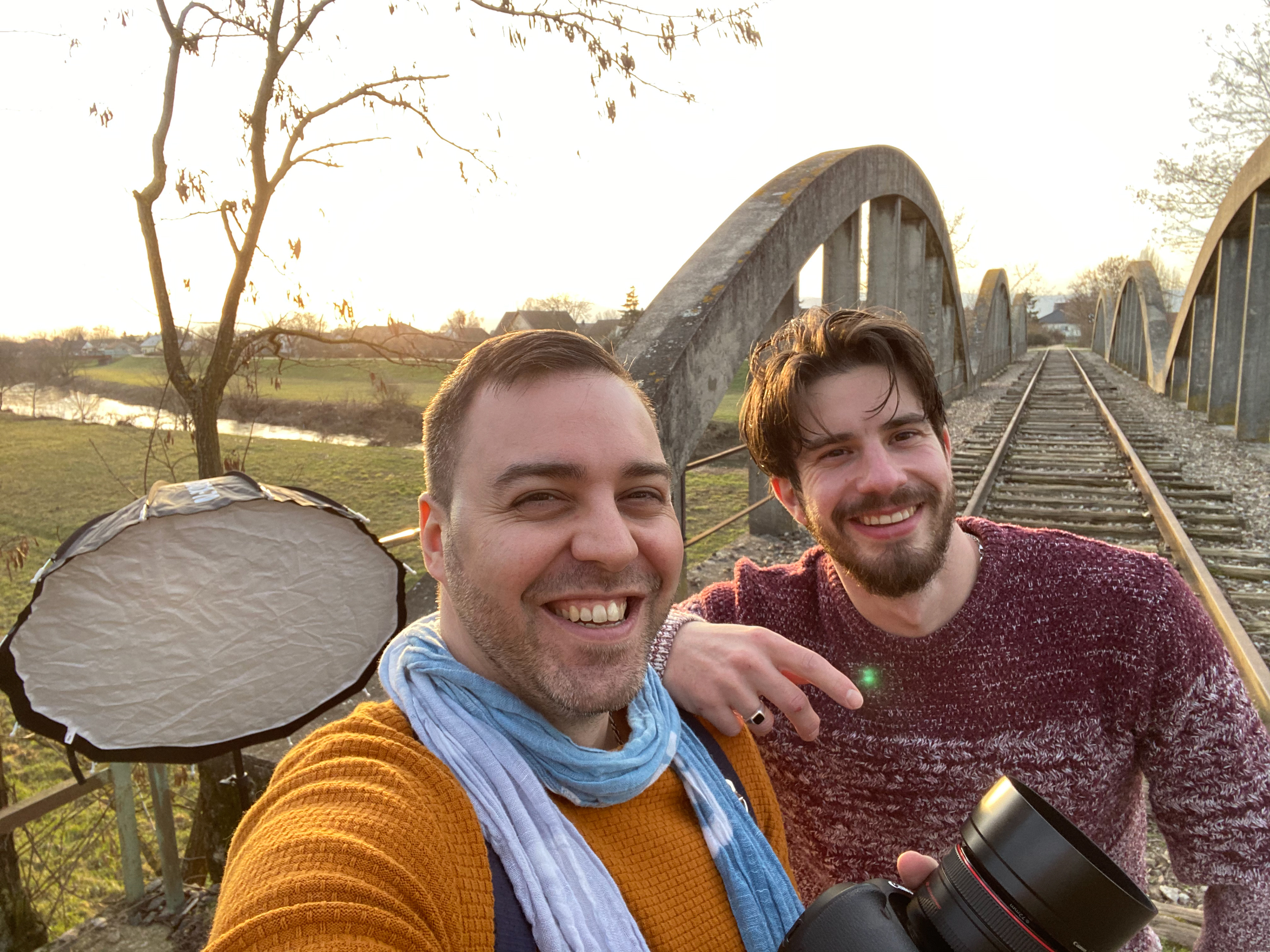 Backstage du shooting sur le thème des Peaky Blinders avec Alexis Walter