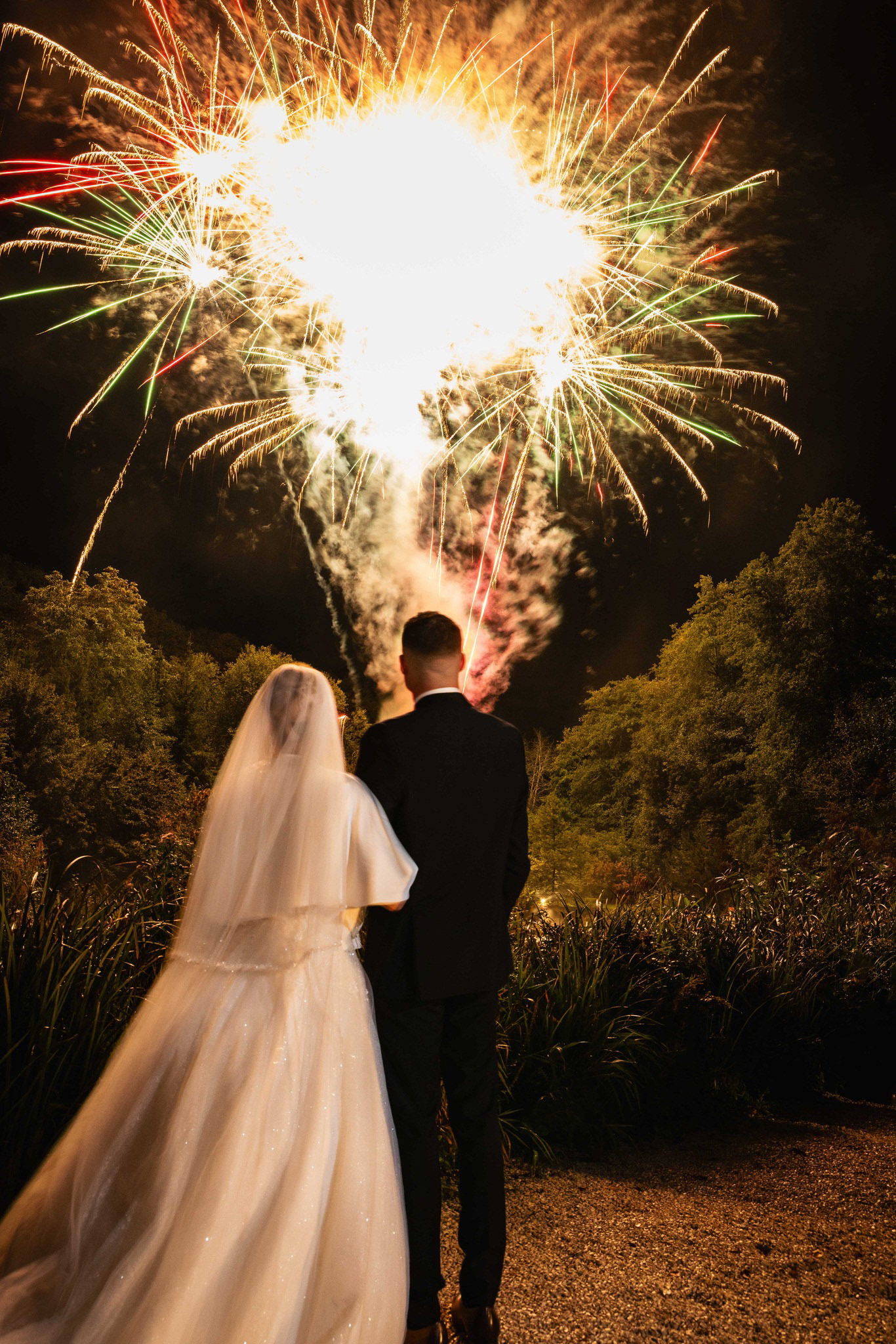 Feu d'artifice - Mariage au Moulin de la Mangue
