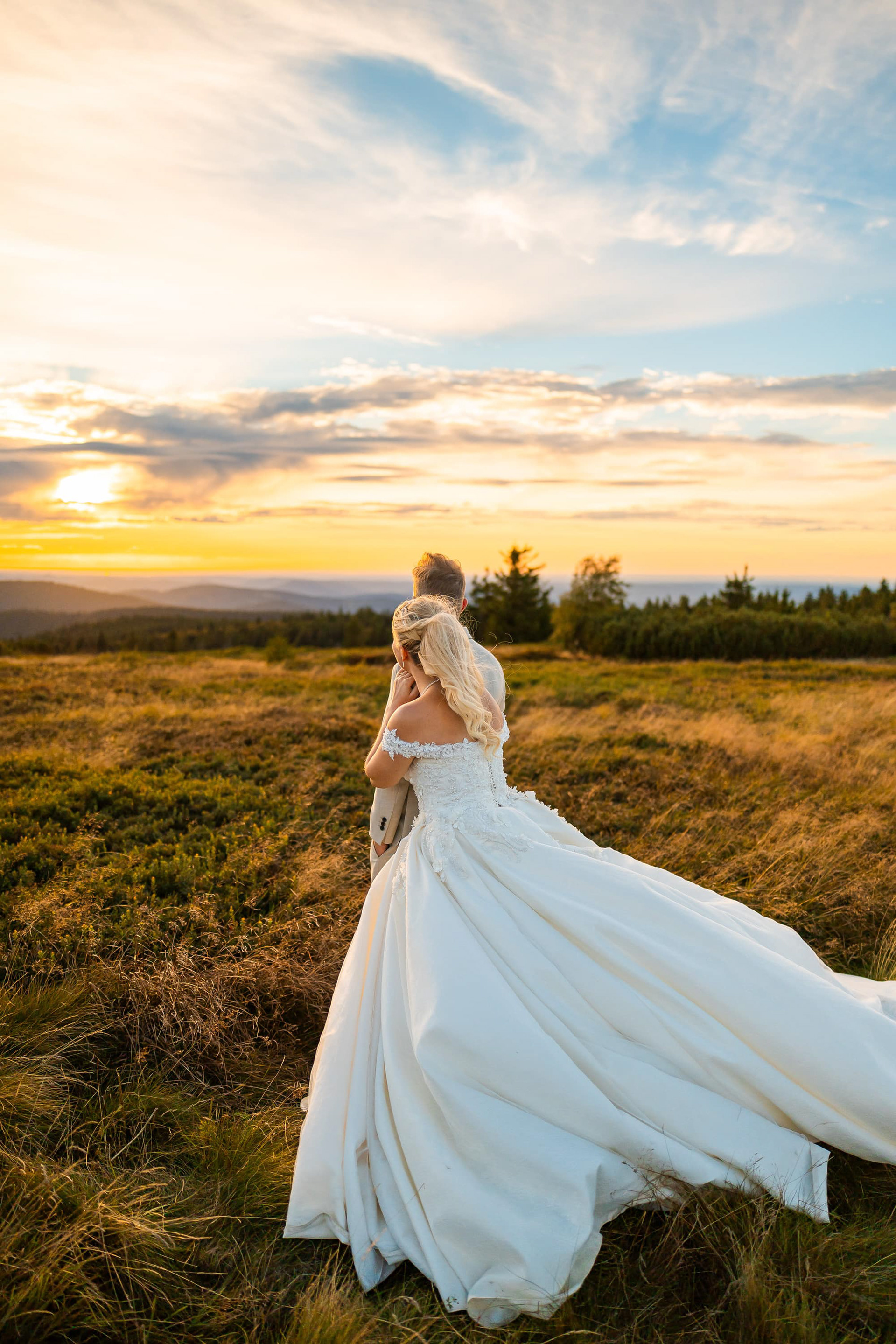 Photos de couple au couché du soleil