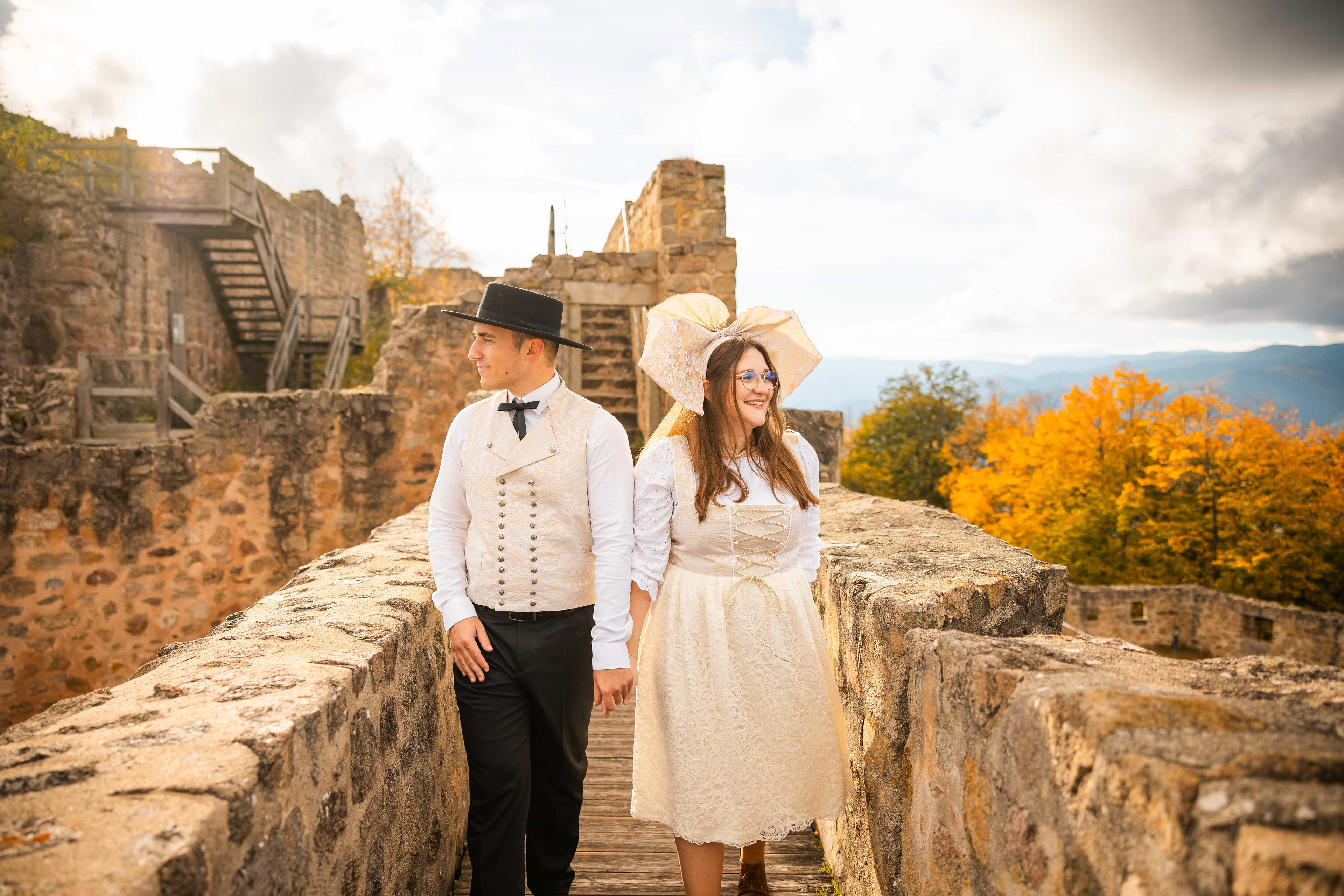 Séance engagement au château du Hohlandsbourg