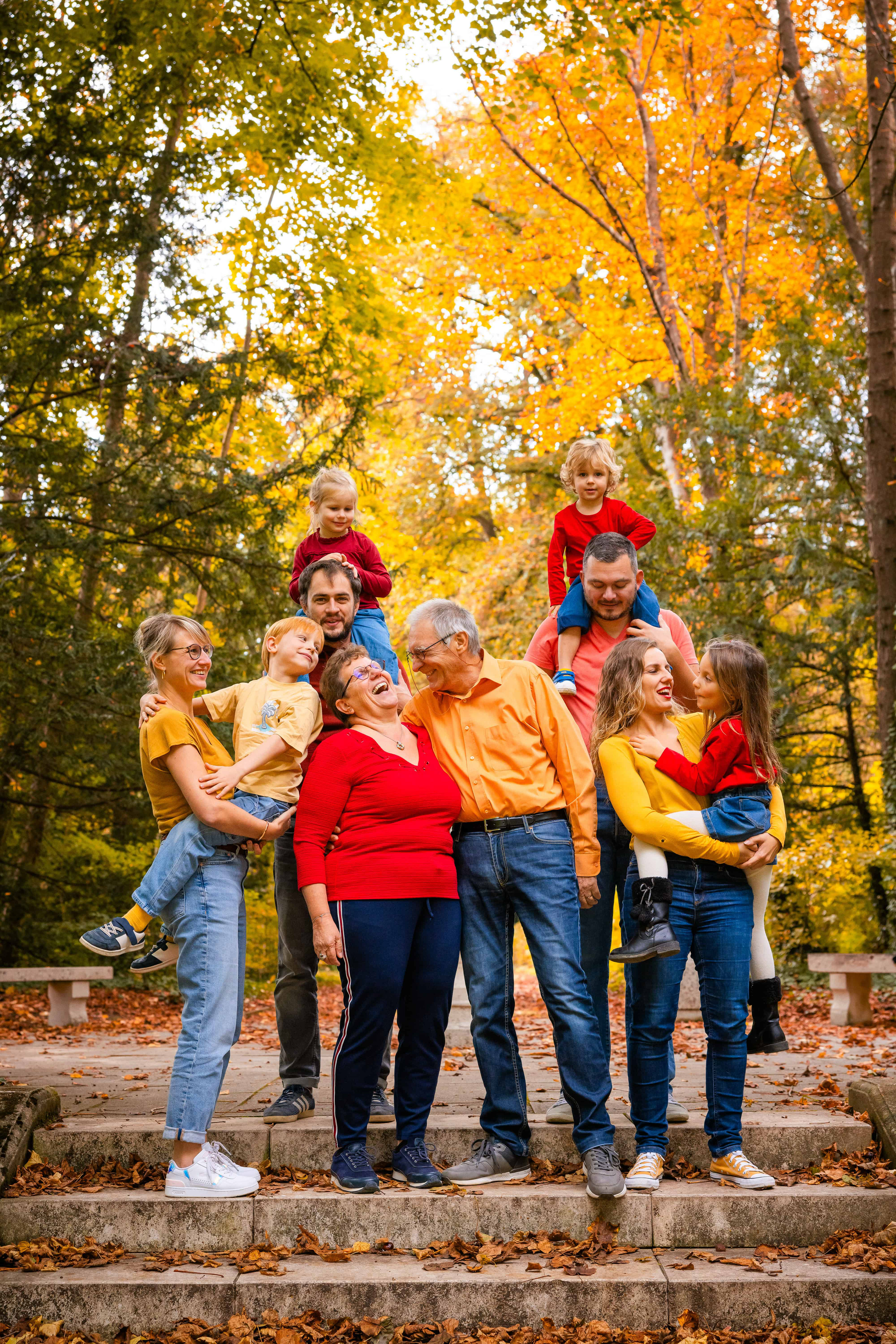 Séance famille en automne