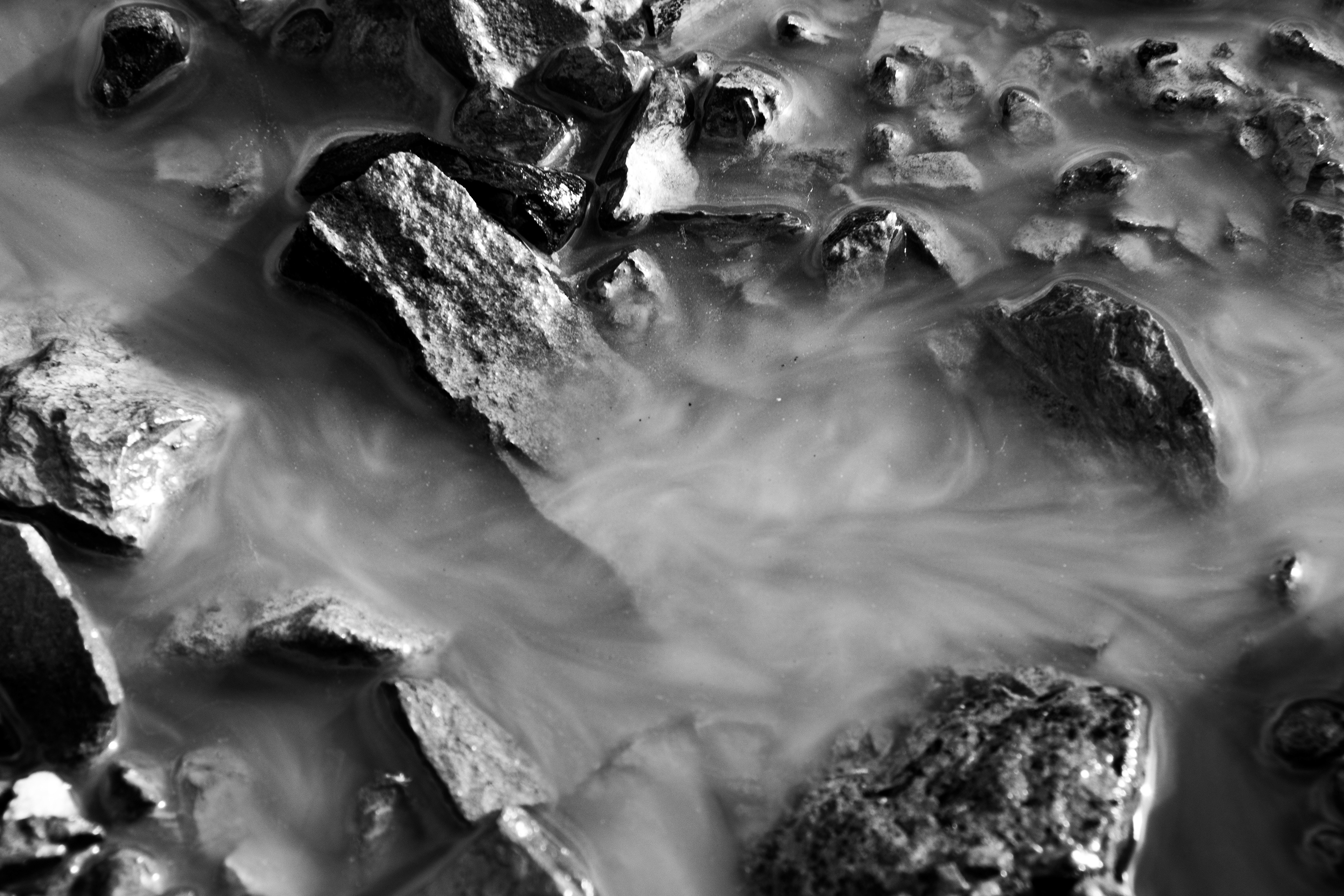 Sediments from the glacier