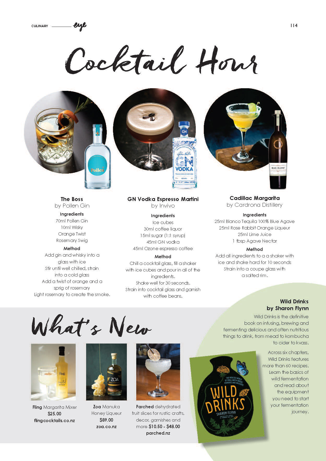 Cocktail page