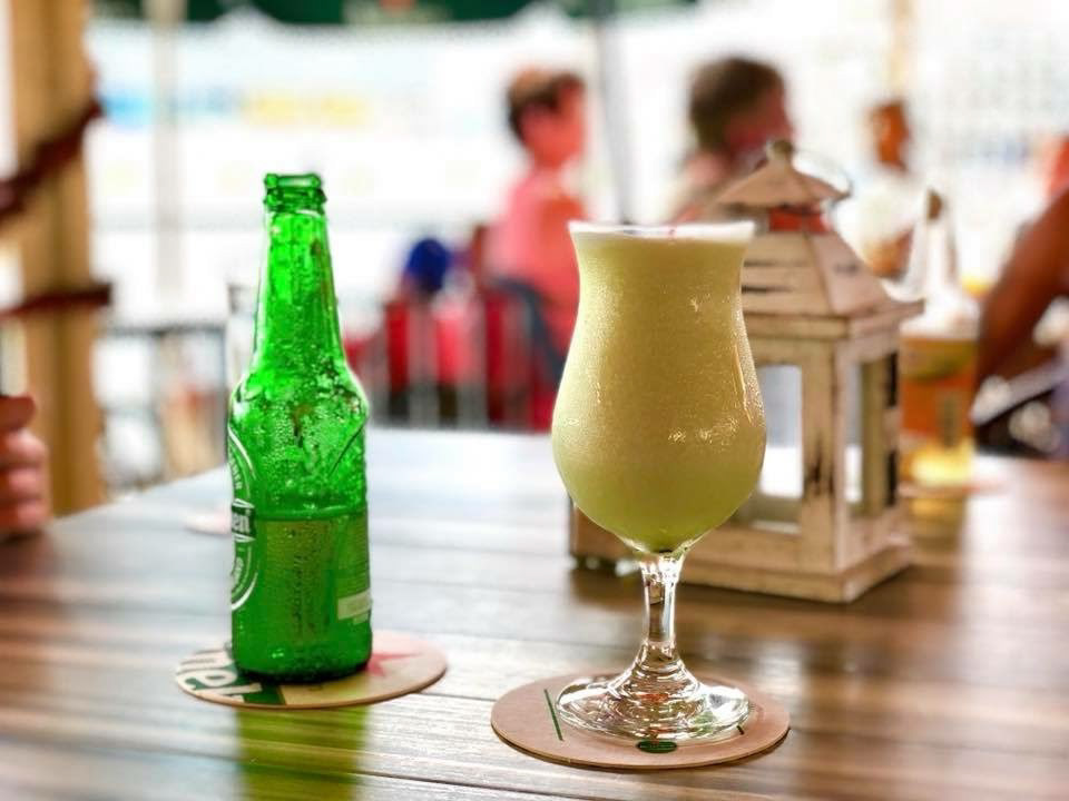En grön pina colada