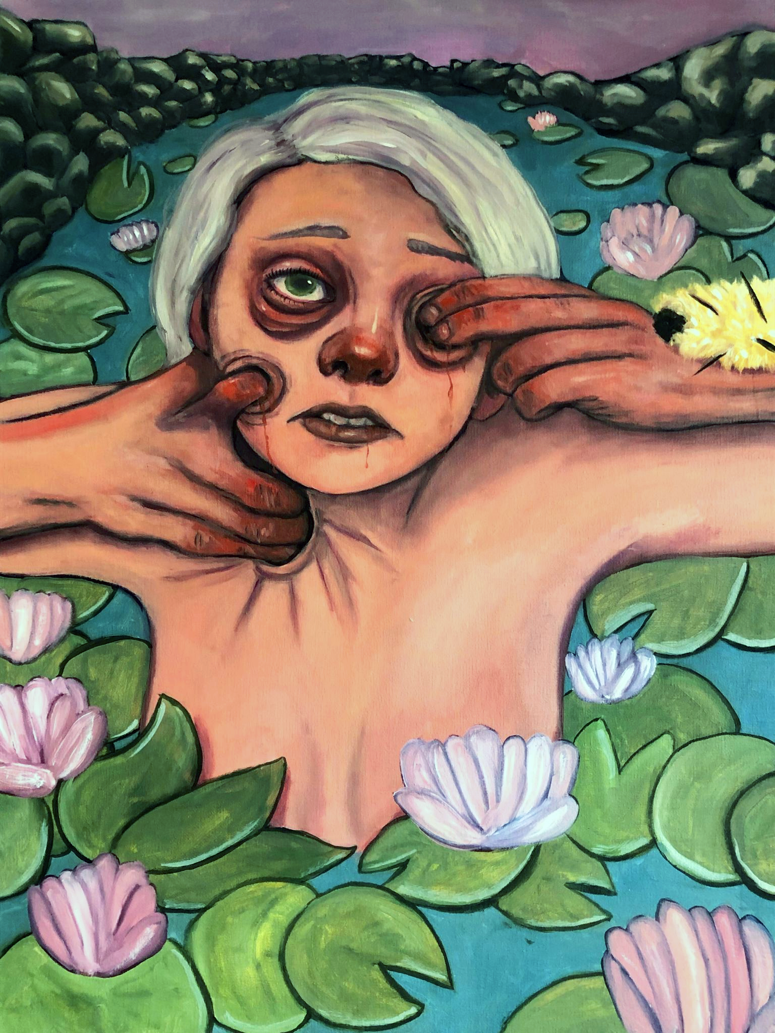 The Pain I Live With, 18"x24", Oil, 2020