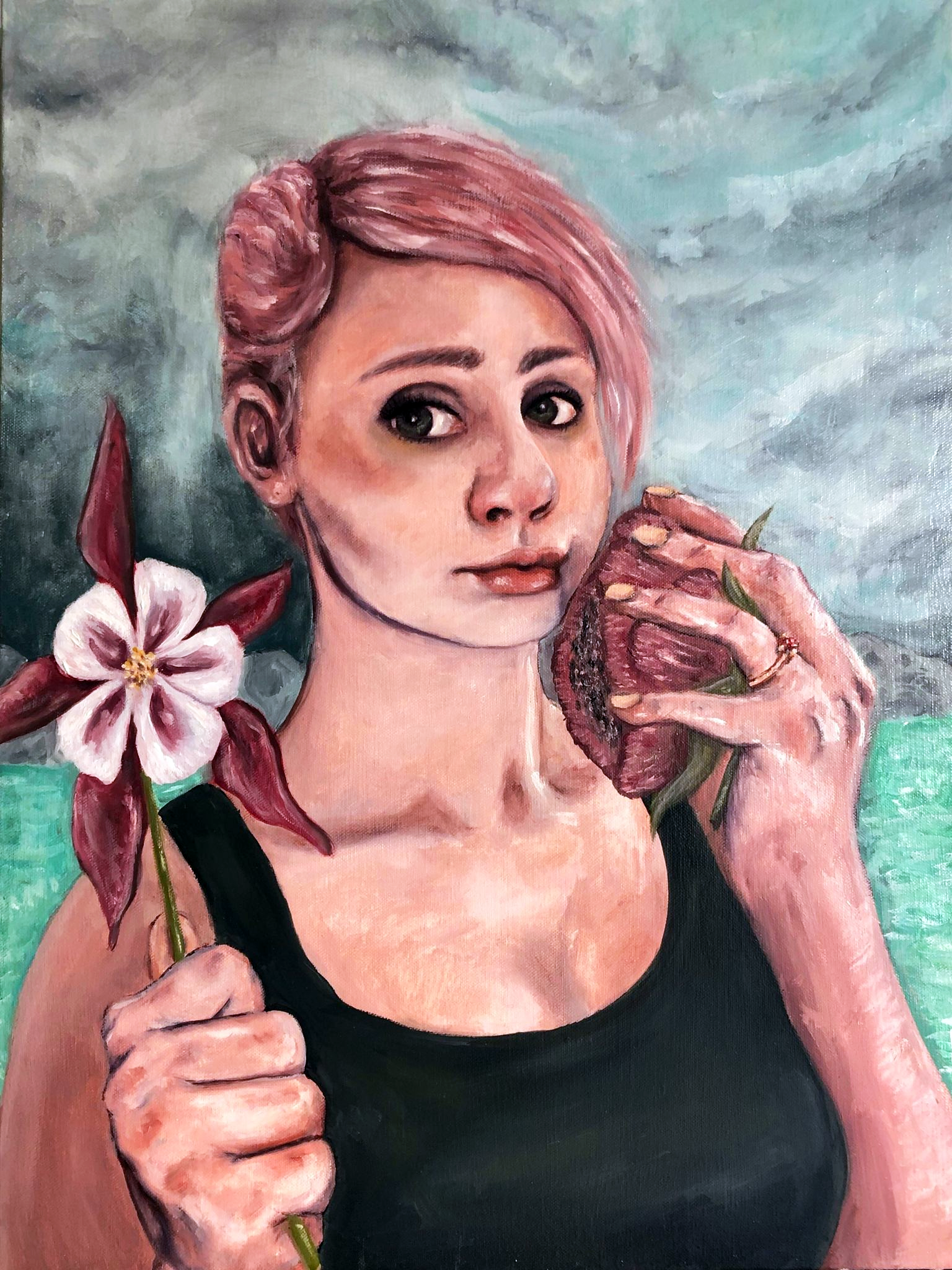 Untitled, 18"x24", Oil, 2019