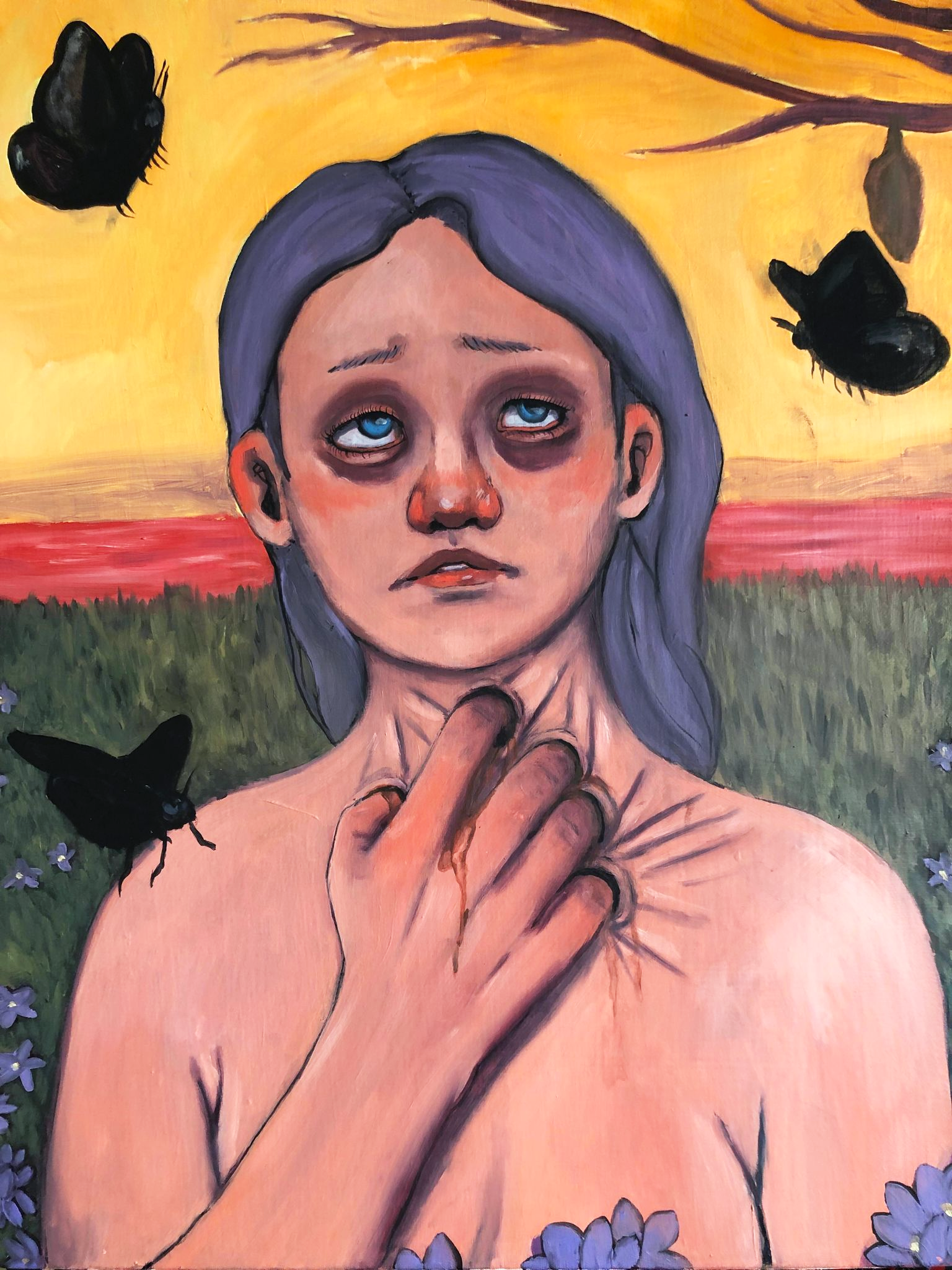 The Sadness I Live With, 16"x20", Oil, 2020